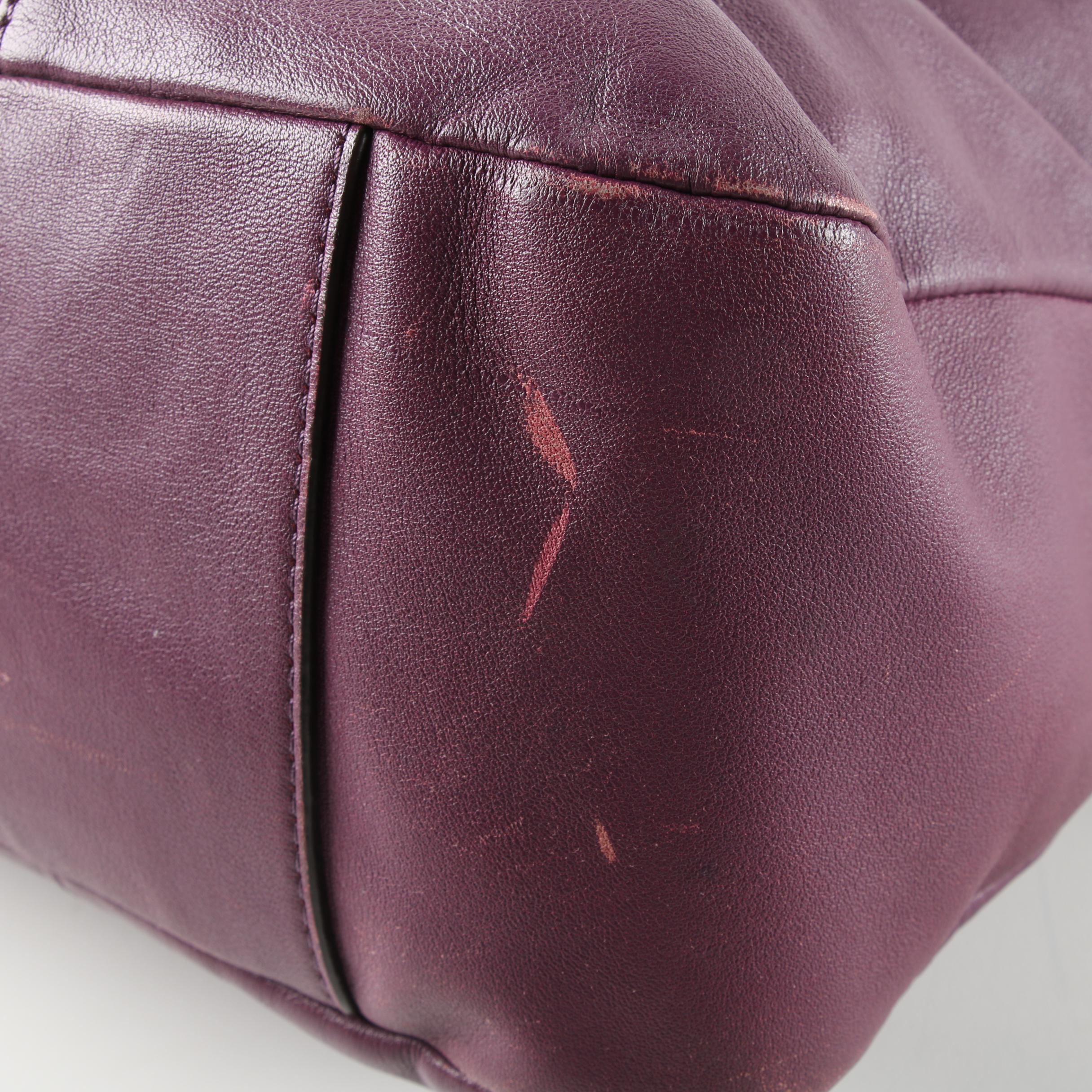 Coach Daisy Spectator Purple Leather Emma Tote Bag