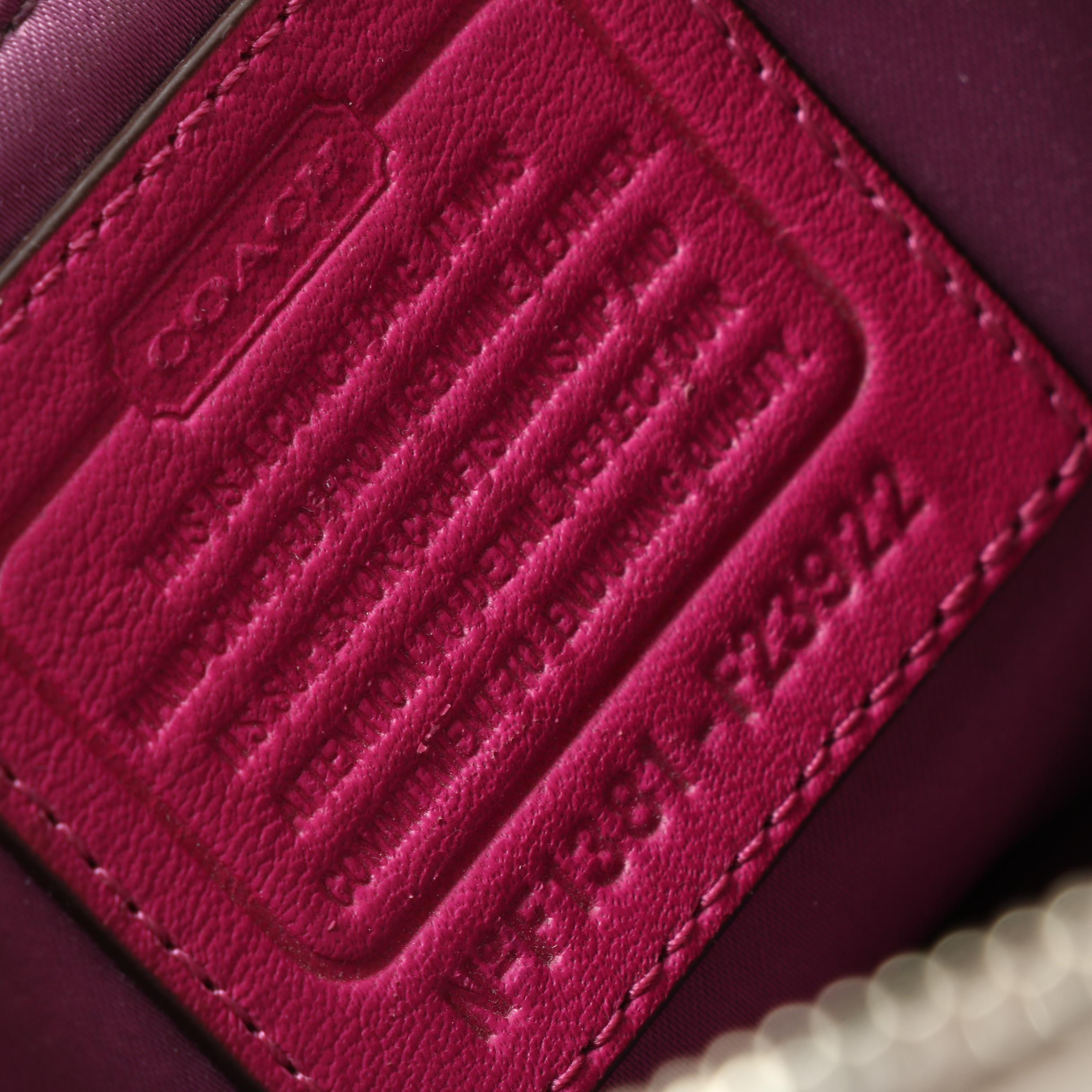 Coach Daisy Spectator Purple Leather Emma Tote Bag