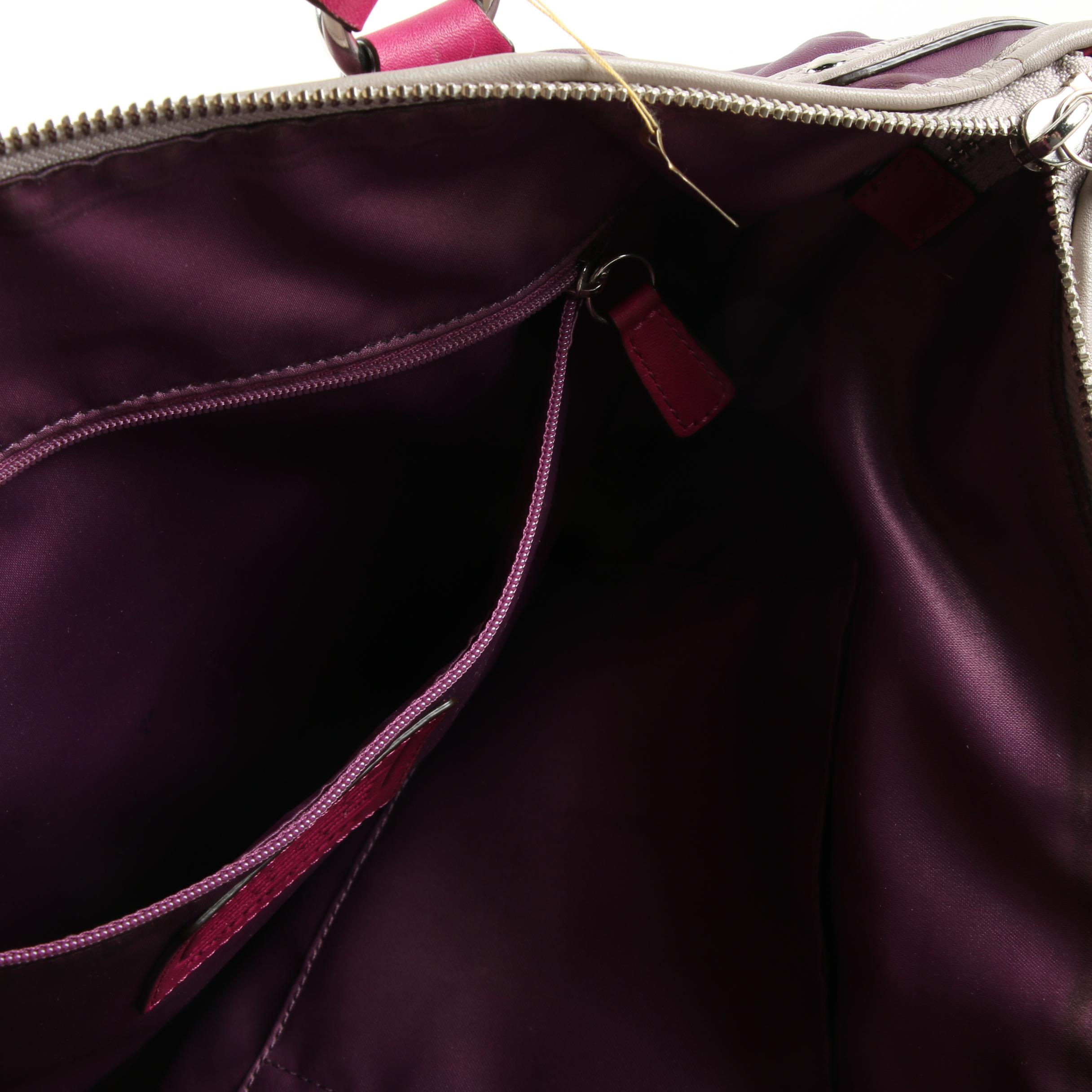 Coach Daisy Spectator Purple Leather Emma Tote Bag