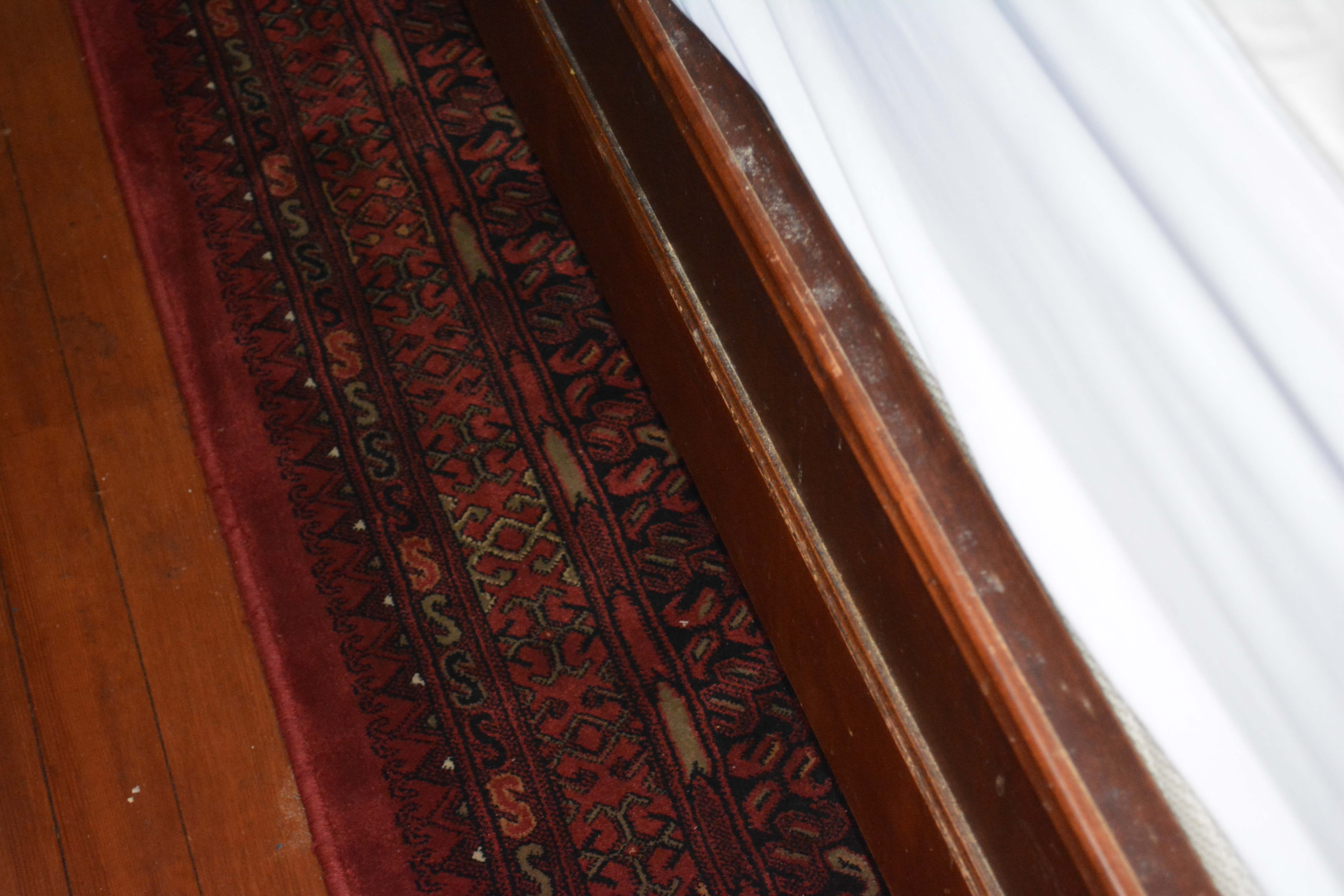 Vintage Cherry Queen Size Sleigh Bed Frame