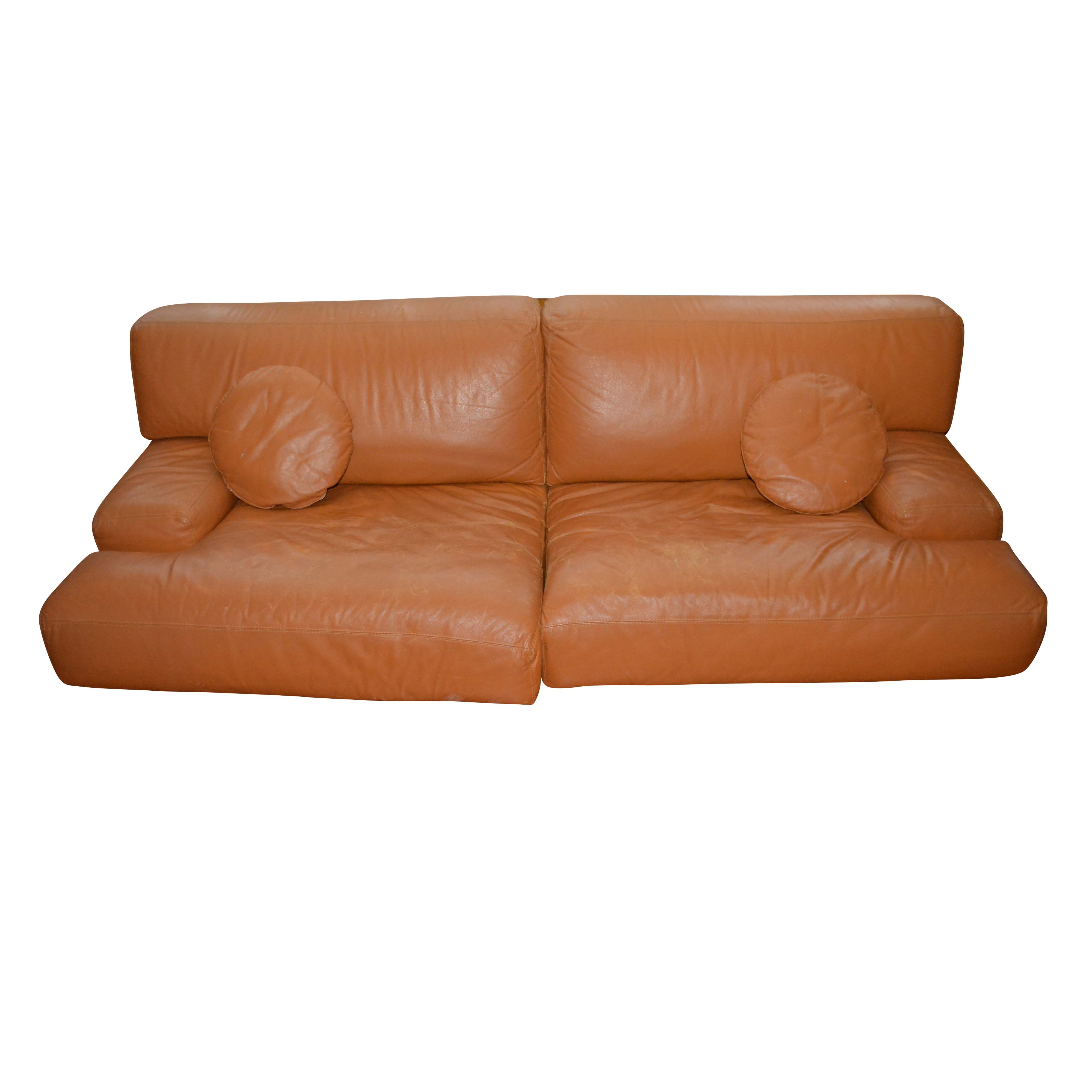 Vintage Leather Sofa by Arketipo