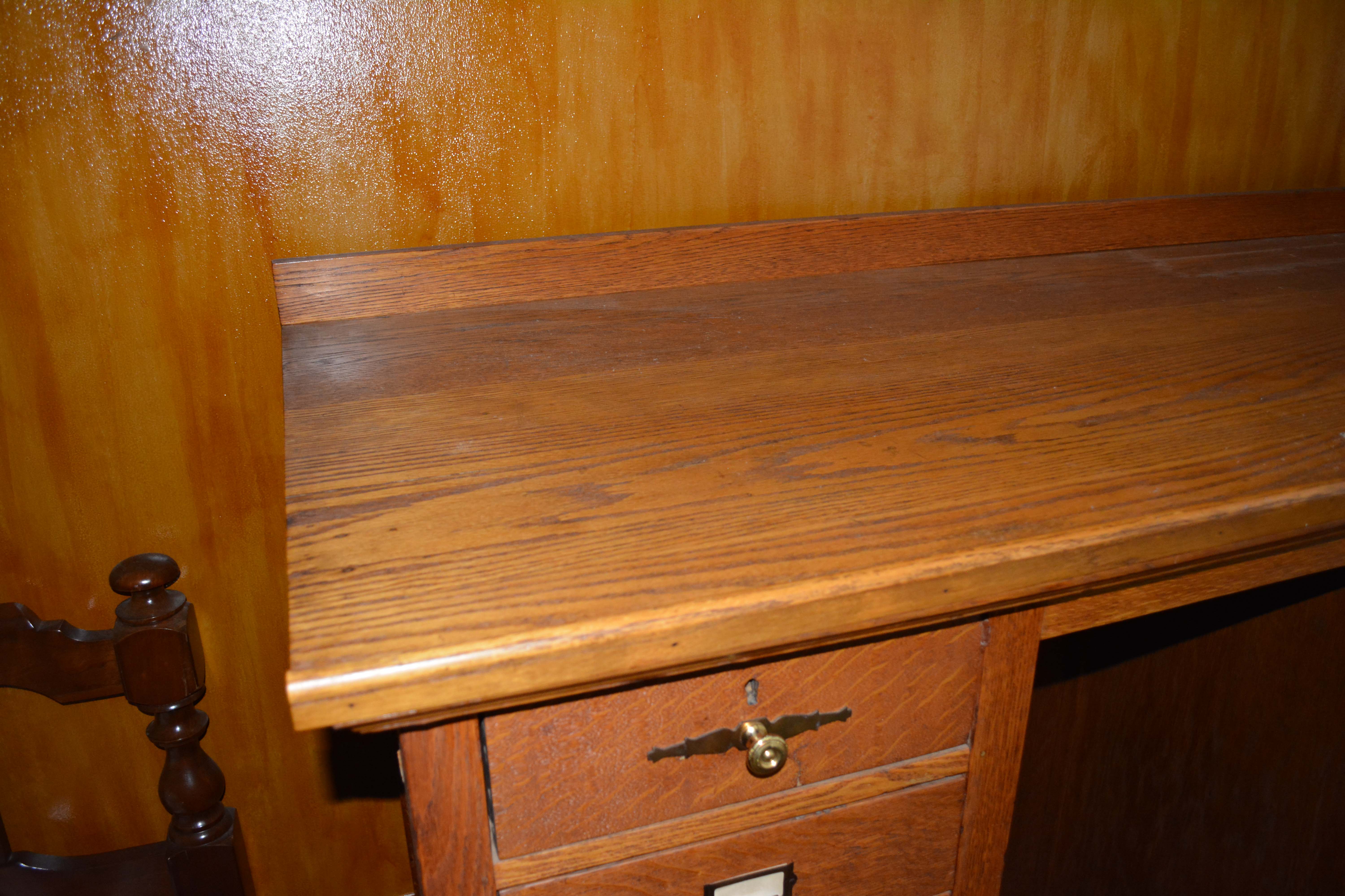 Vintage Oak Standing Clerks Desk