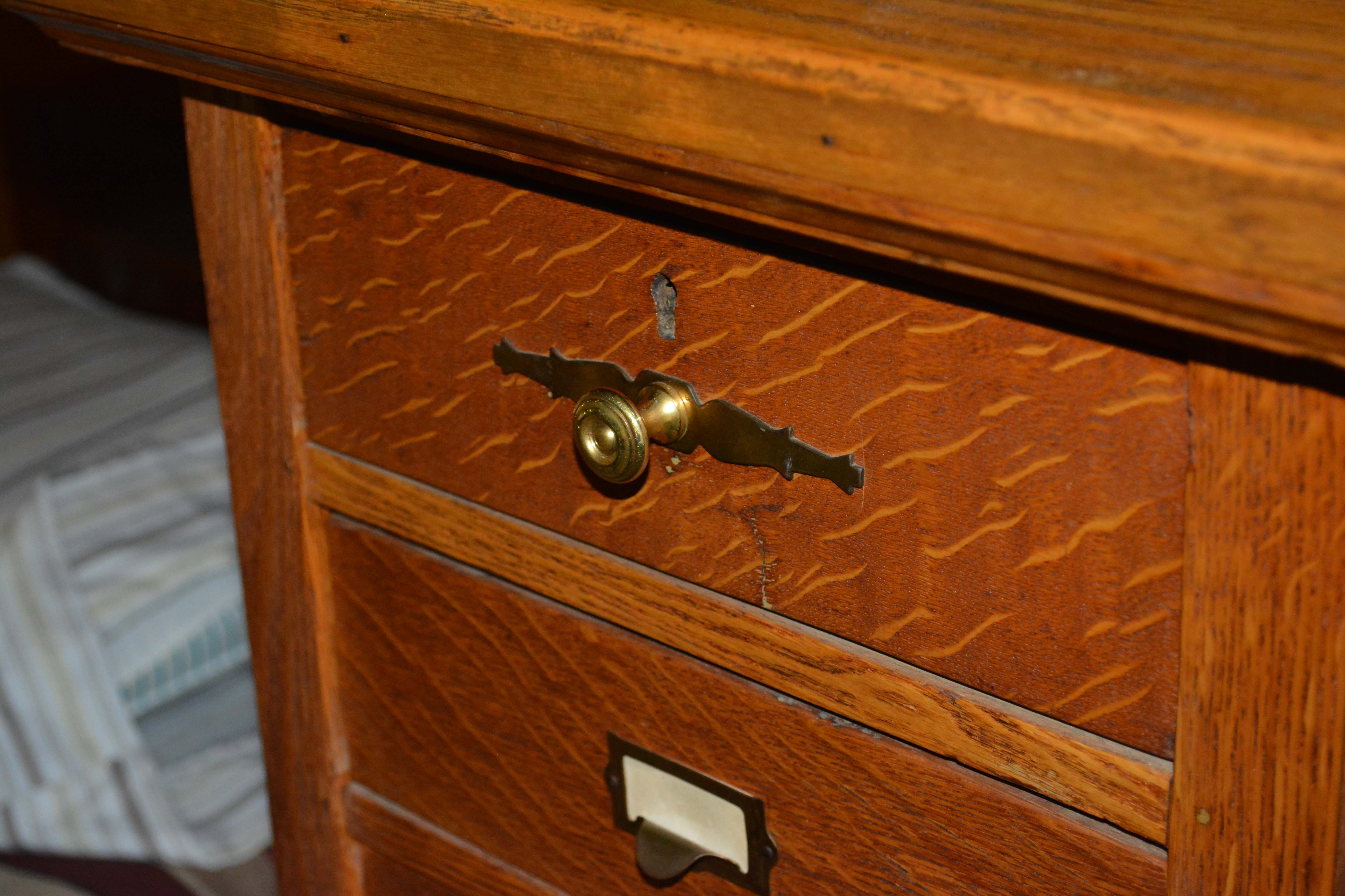 Vintage Oak Standing Clerks Desk