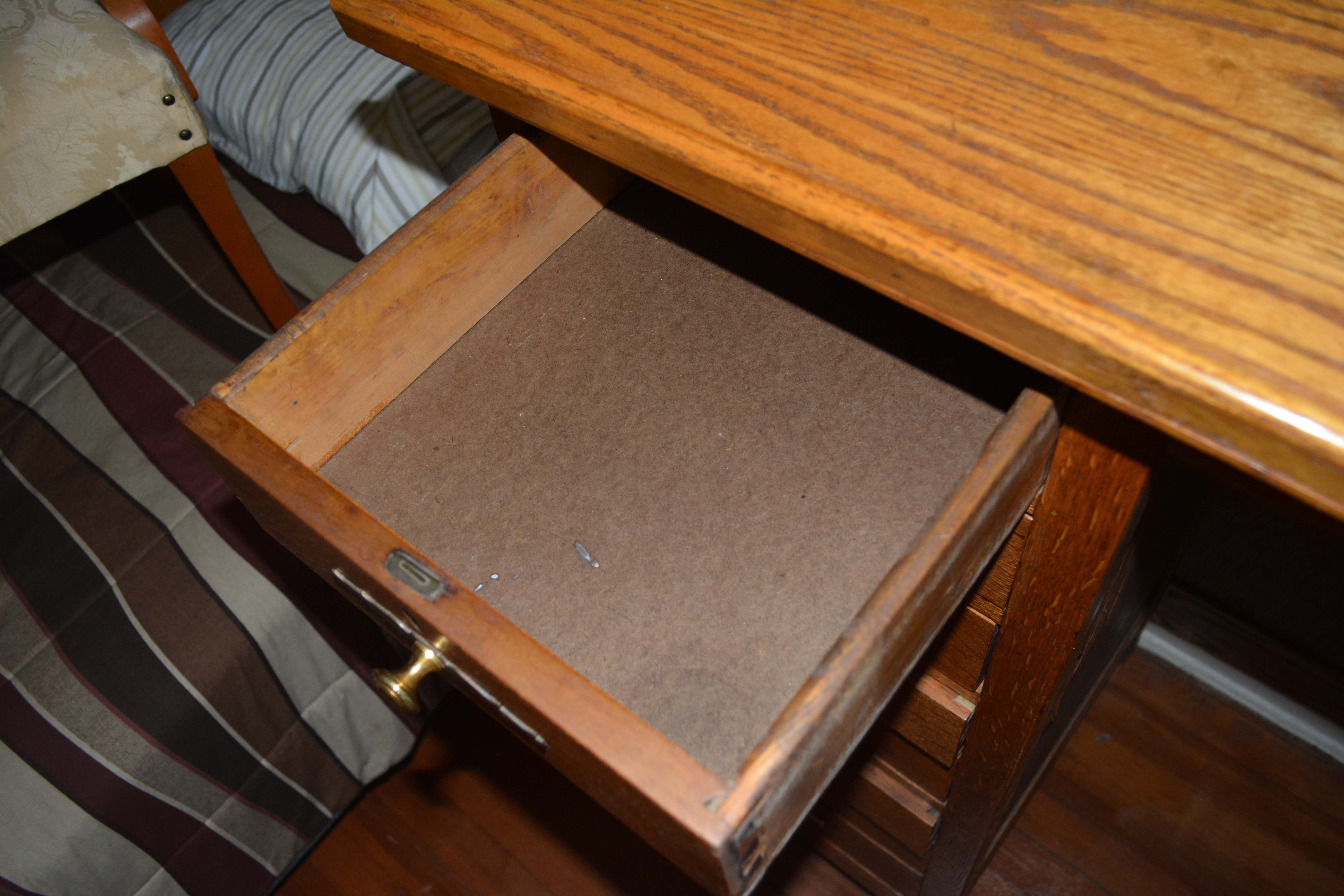 Vintage Oak Standing Clerks Desk