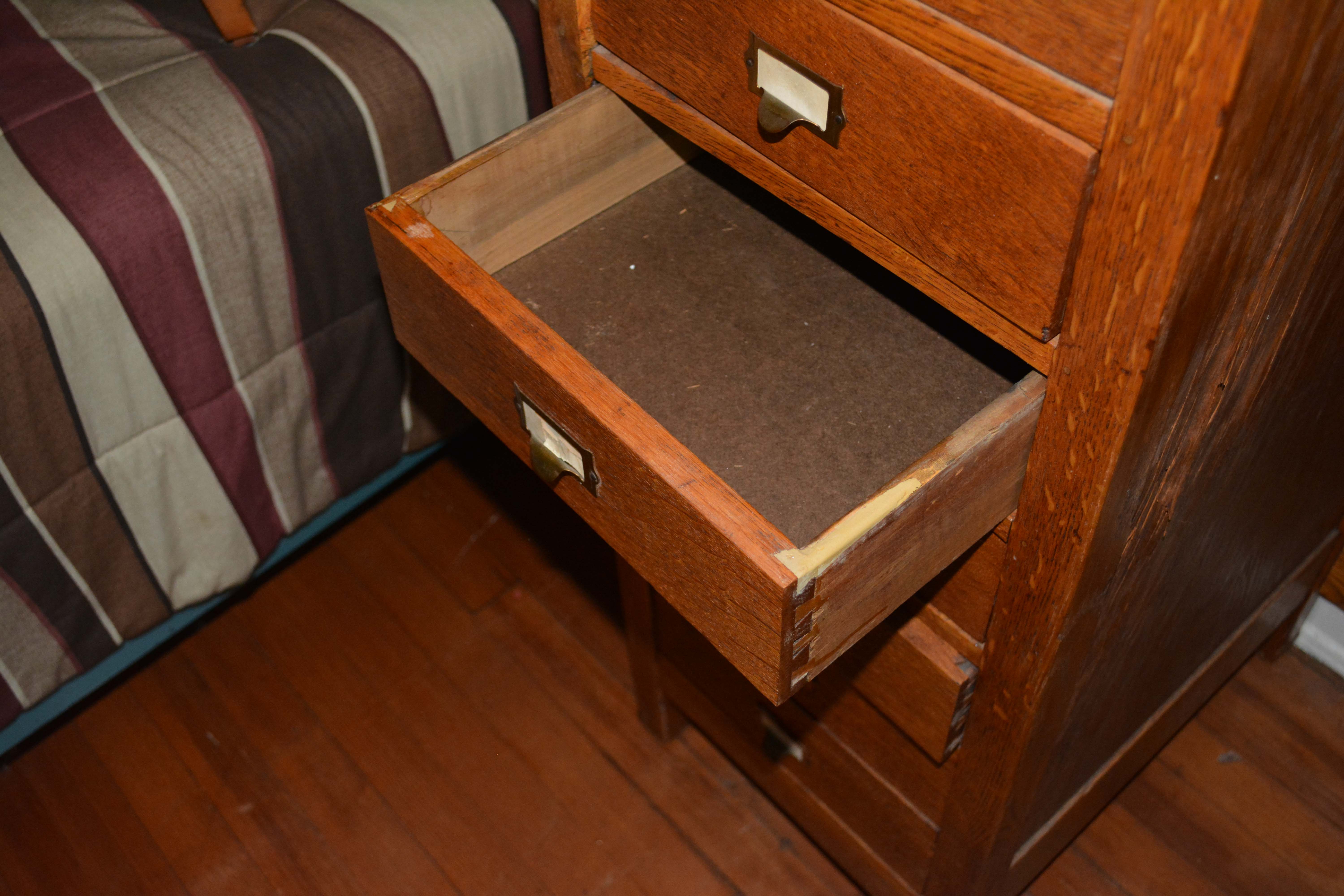 Vintage Oak Standing Clerks Desk