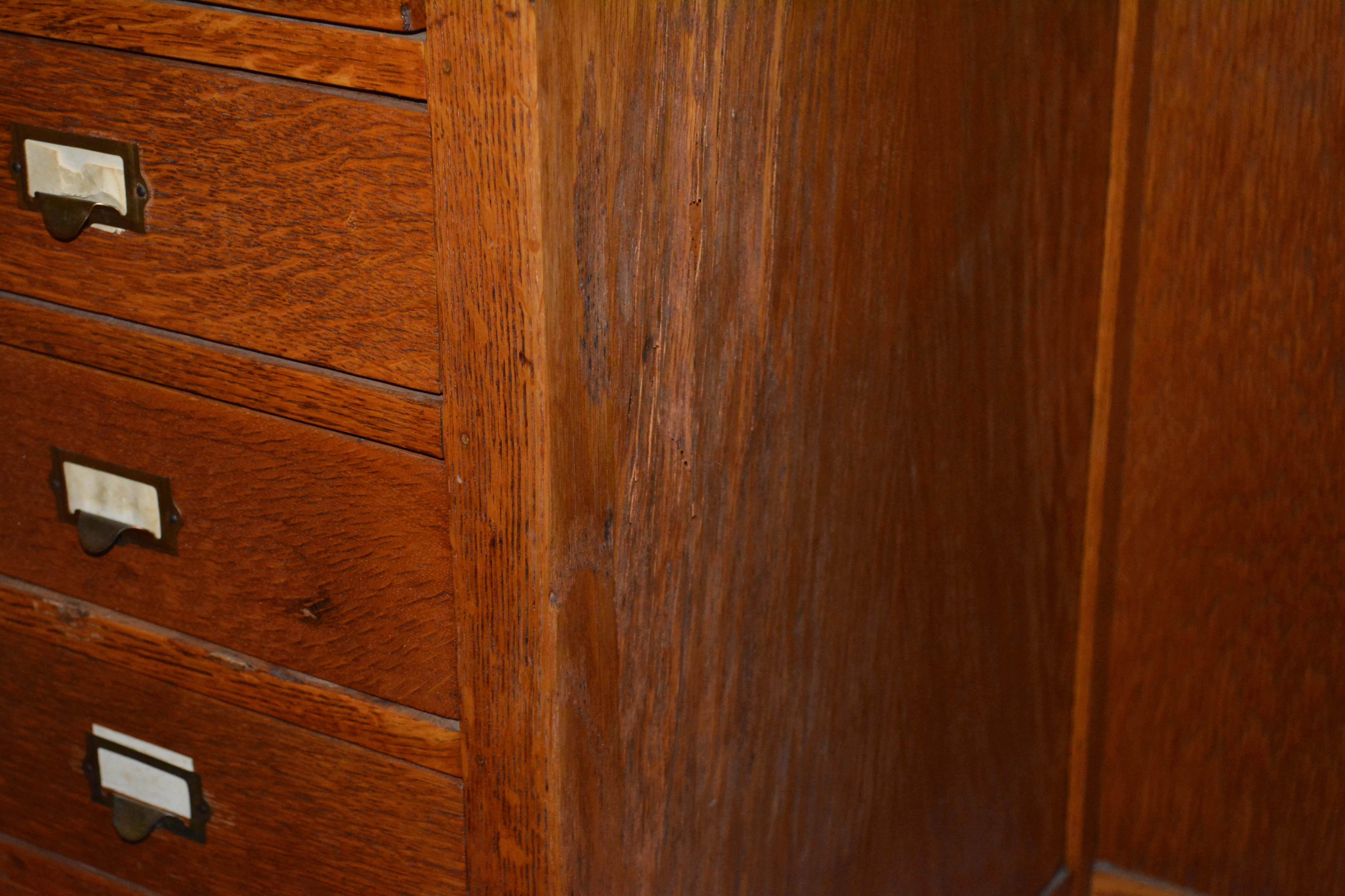 Vintage Oak Standing Clerks Desk