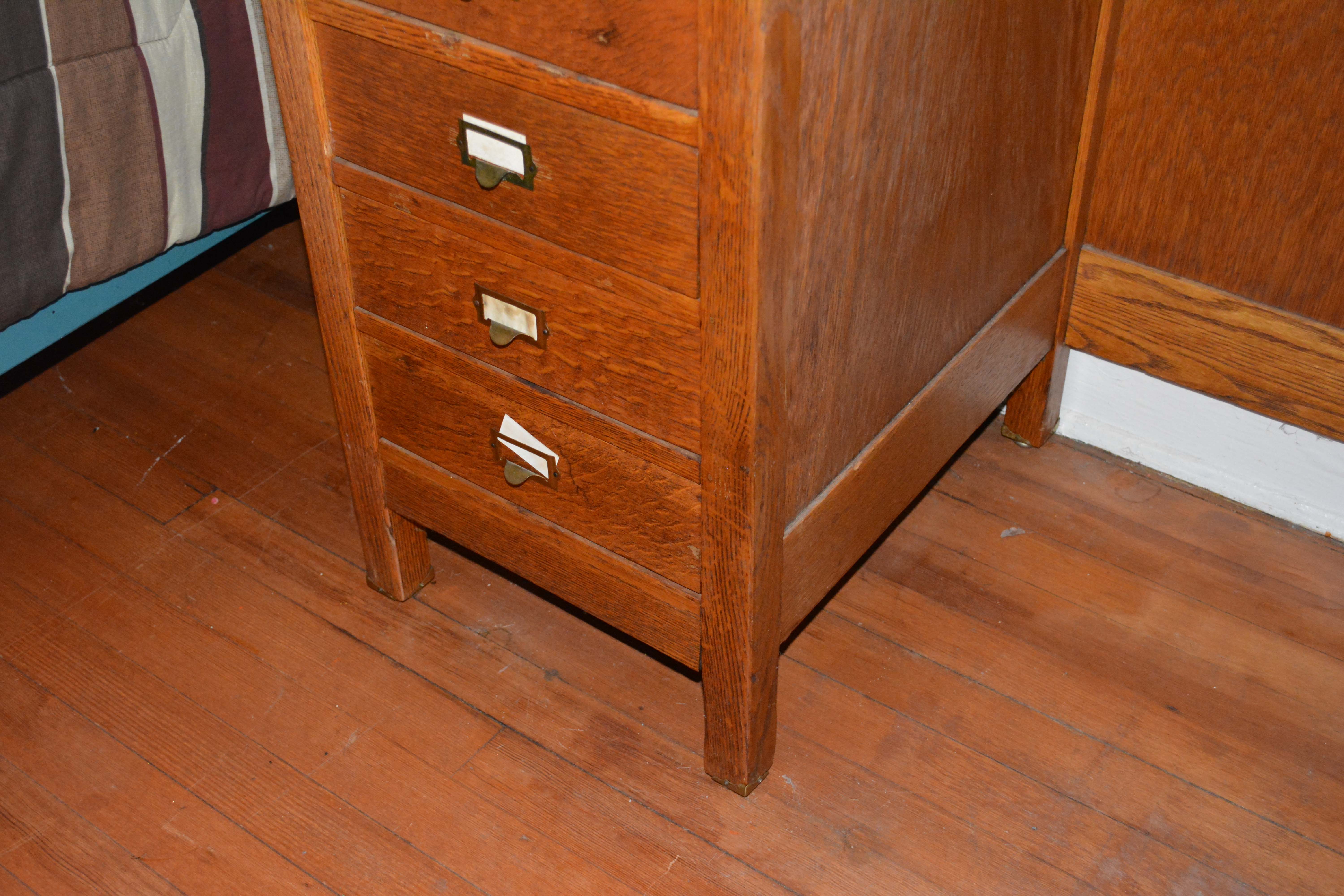 Vintage Oak Standing Clerks Desk