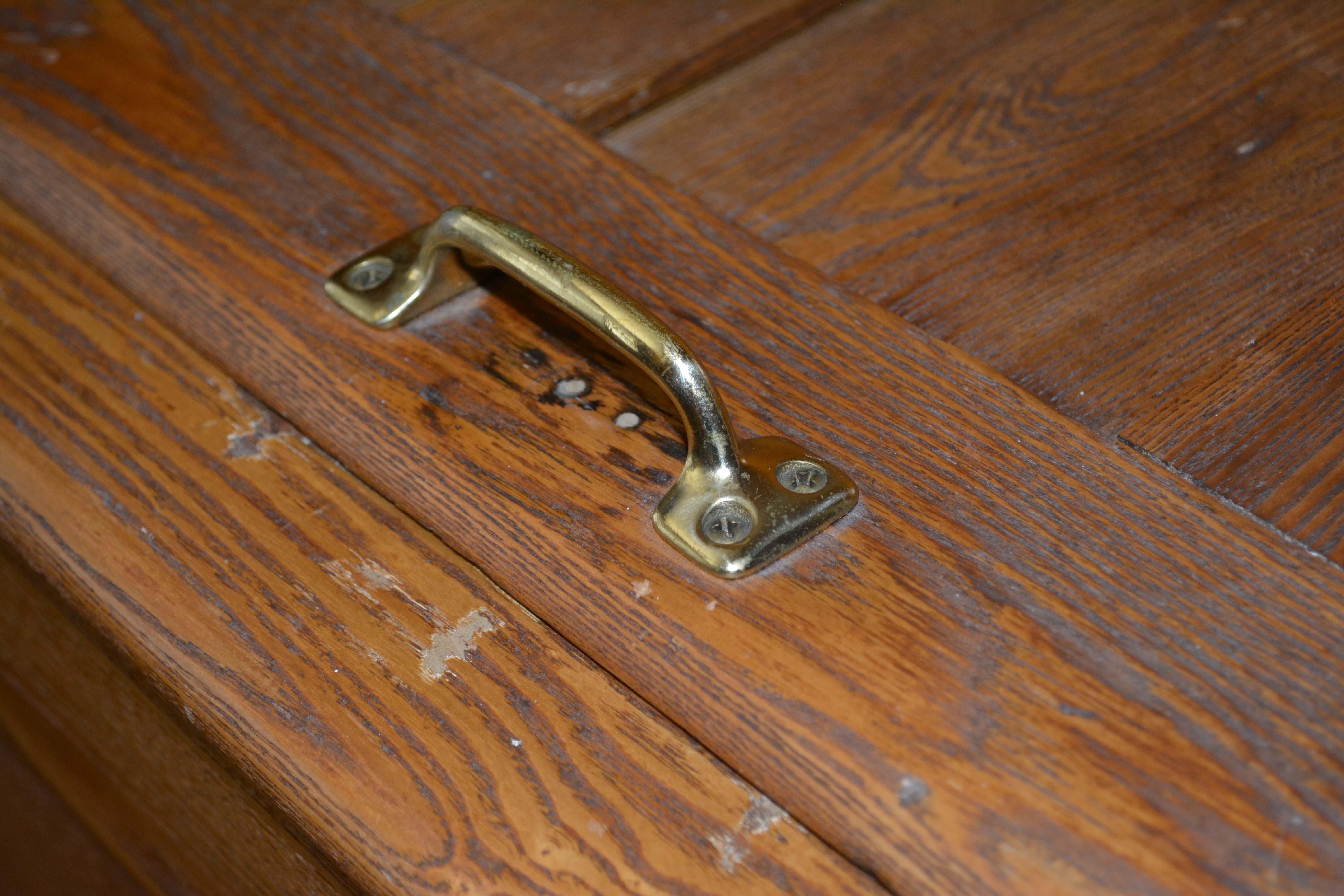 Vintage Oak Ice Chest and Ice Box