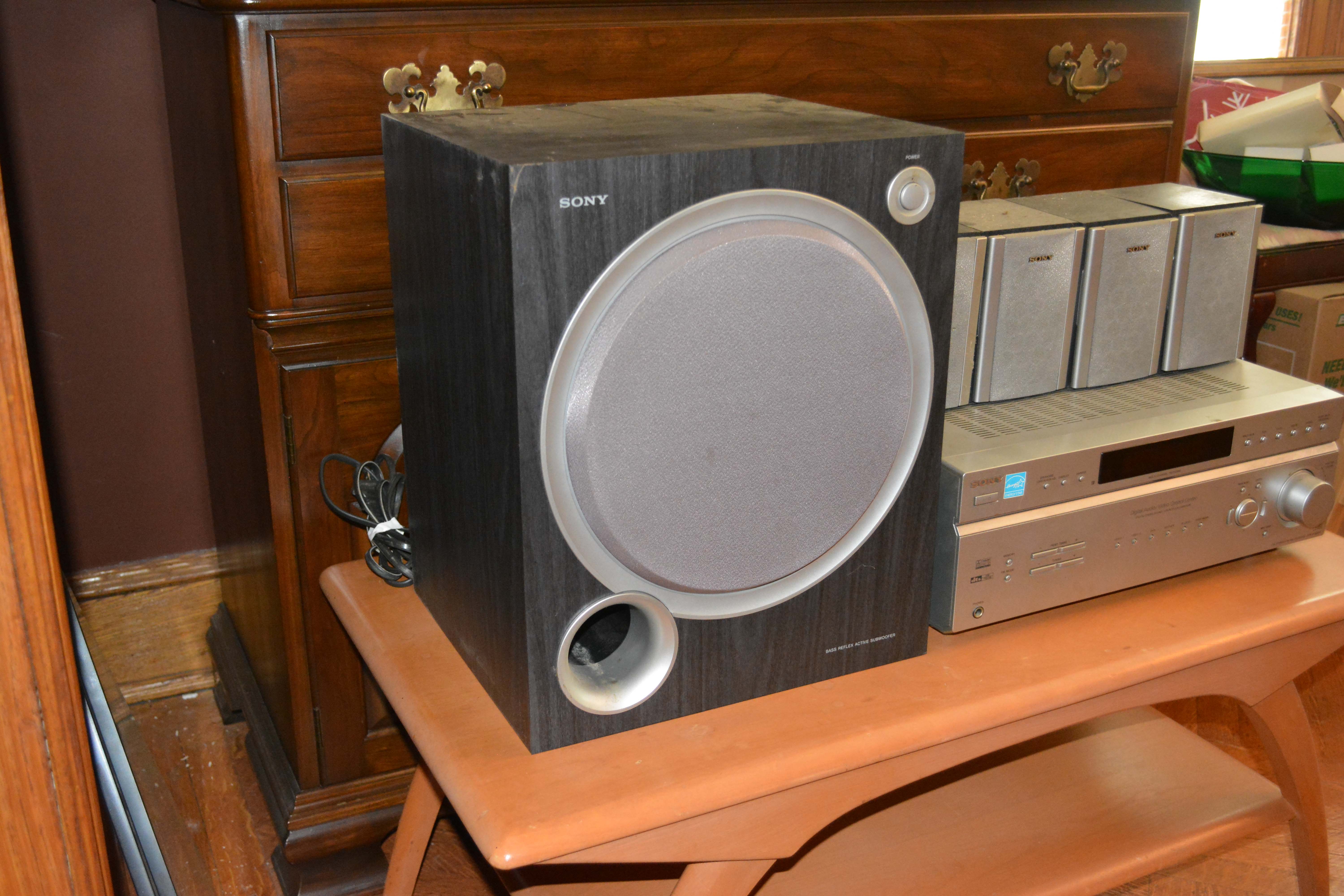 Sony Subwoofer, Speakers and Digital Audio/ Video Control Center