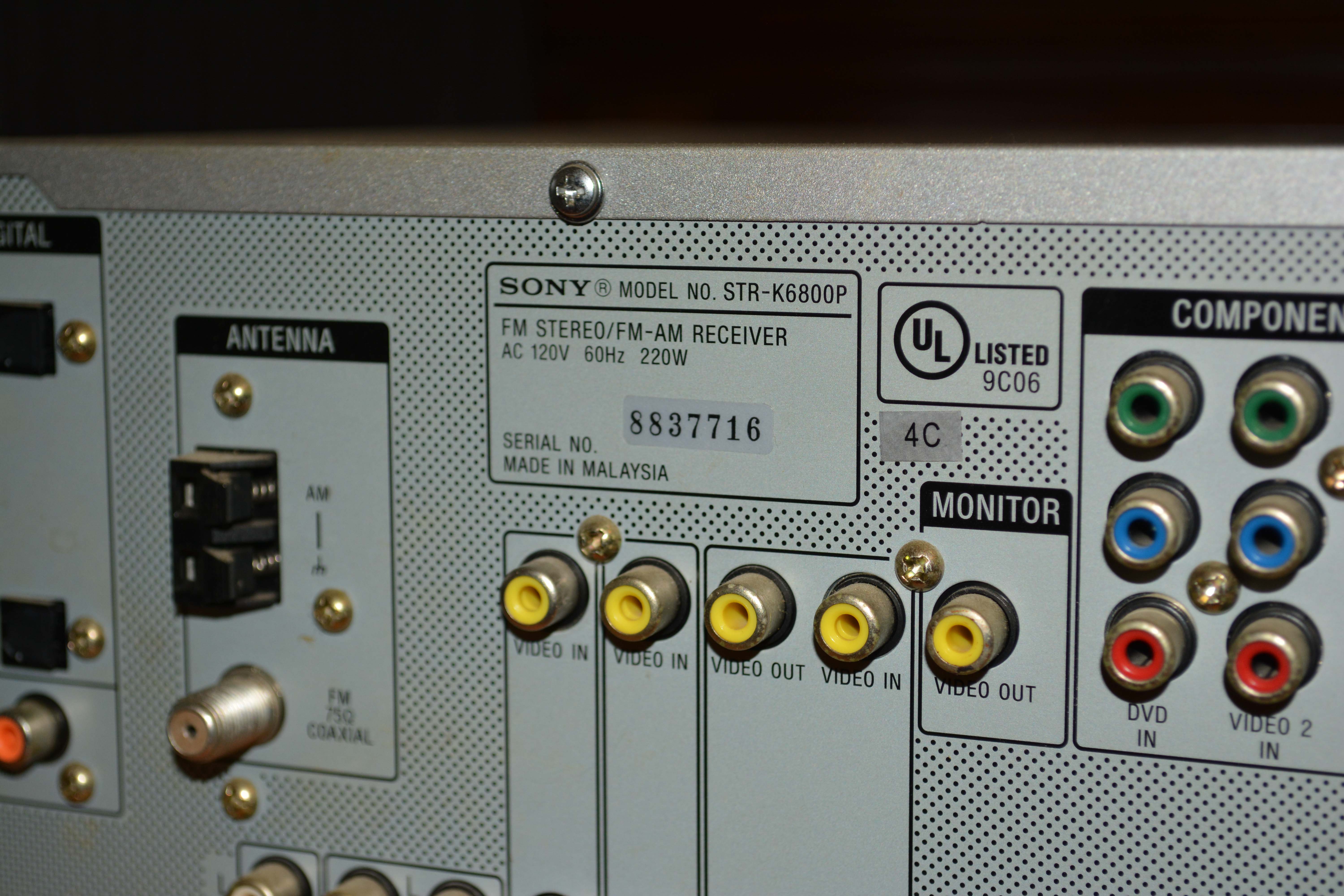 Sony Subwoofer, Speakers and Digital Audio/ Video Control Center