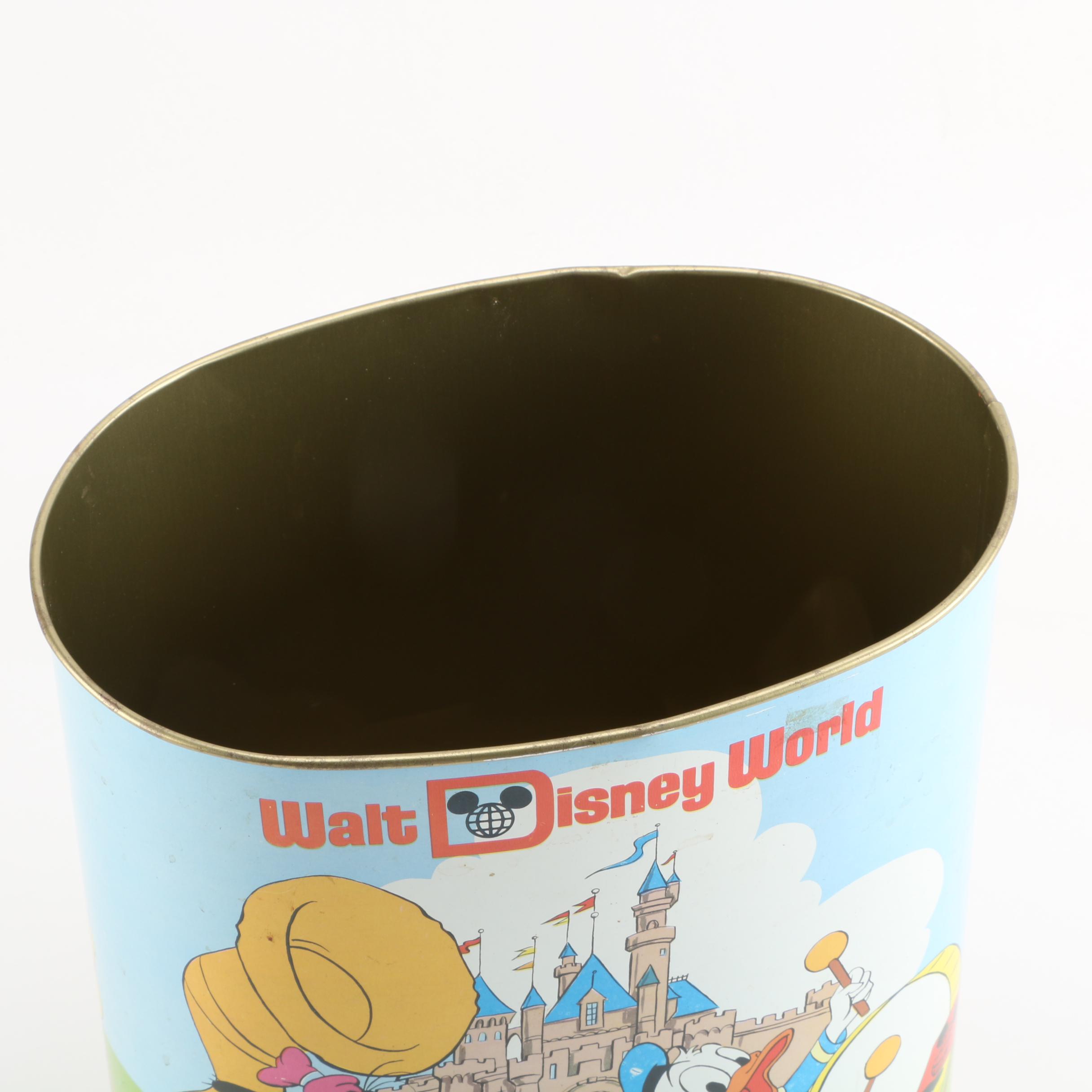 Vintage Disney Themed Wastepaper Basket by Cheinco