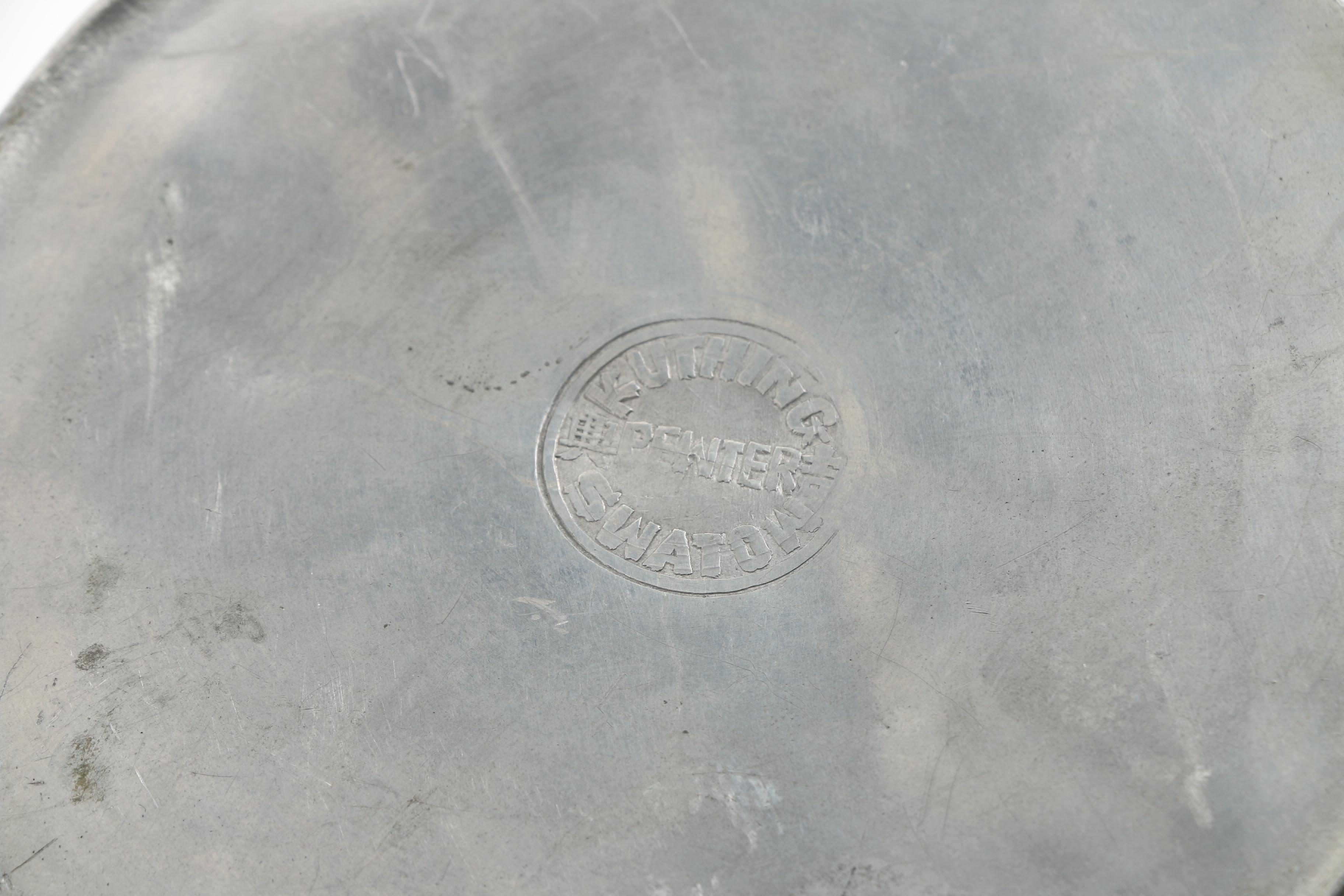 Vintage Kut Hing Swatow Pewter Tea Caddy