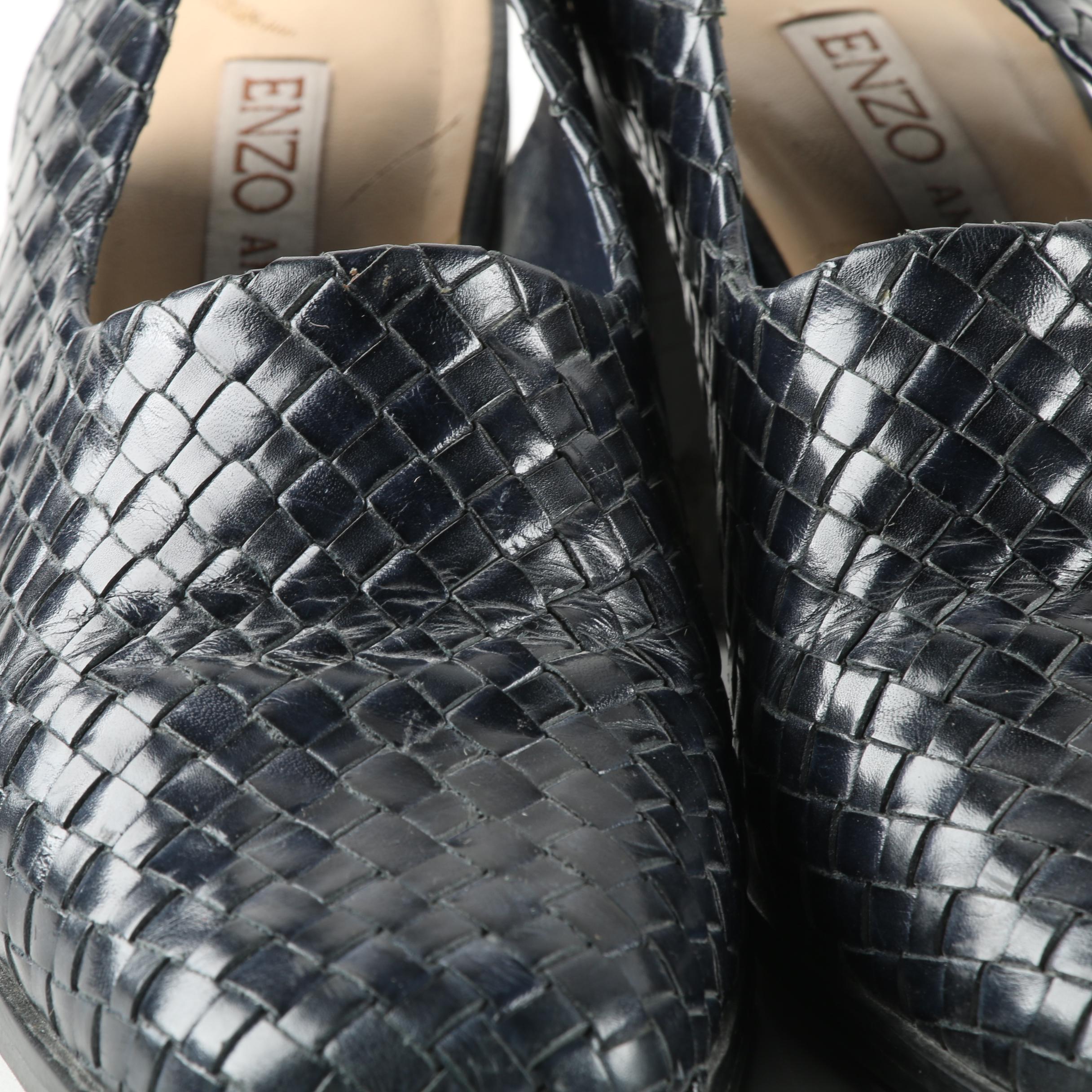 Nine West, Enzo Angiolini and Stephane Kelian Woven Leather and Calf Hair Heels