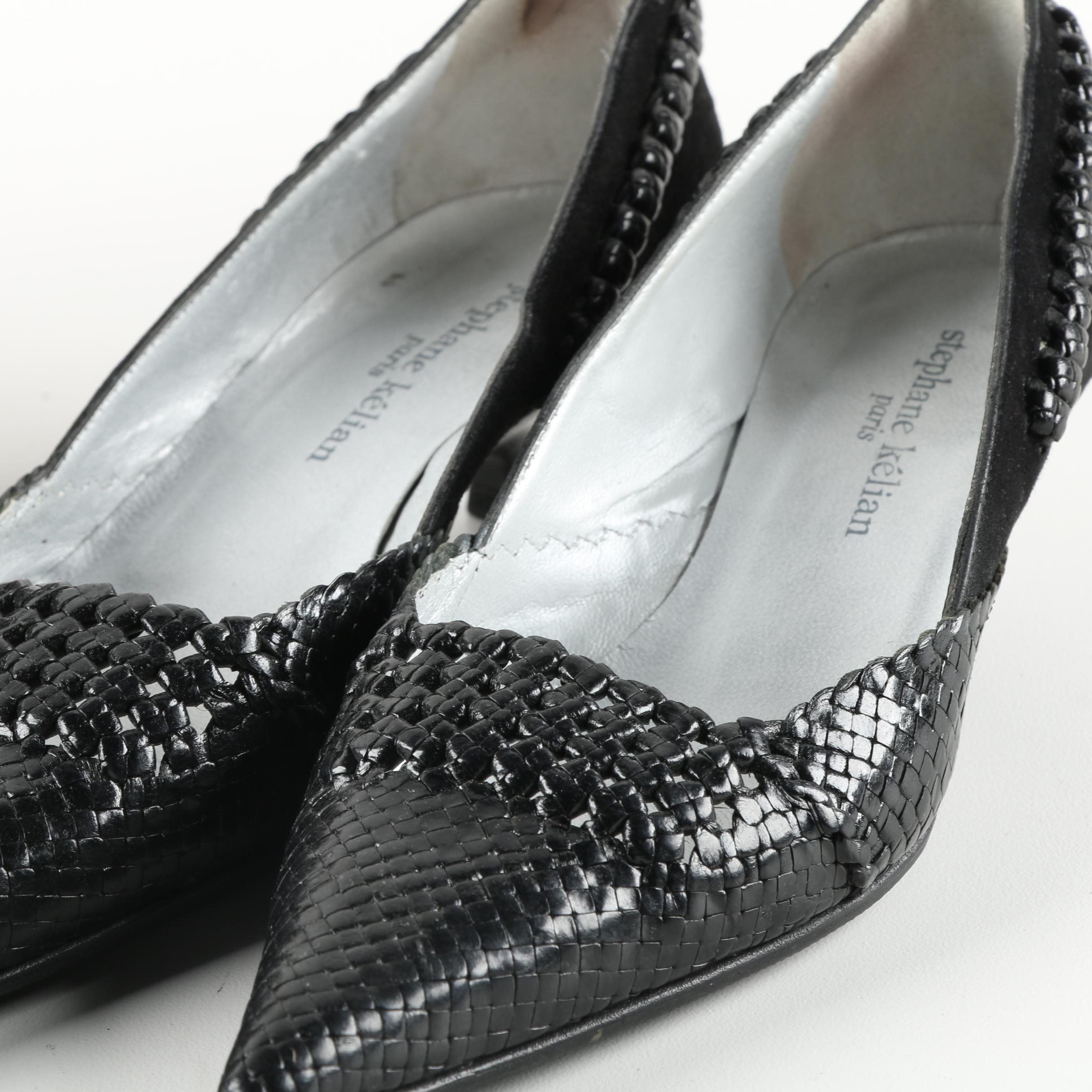 Nine West, Enzo Angiolini and Stephane Kelian Woven Leather and Calf Hair Heels