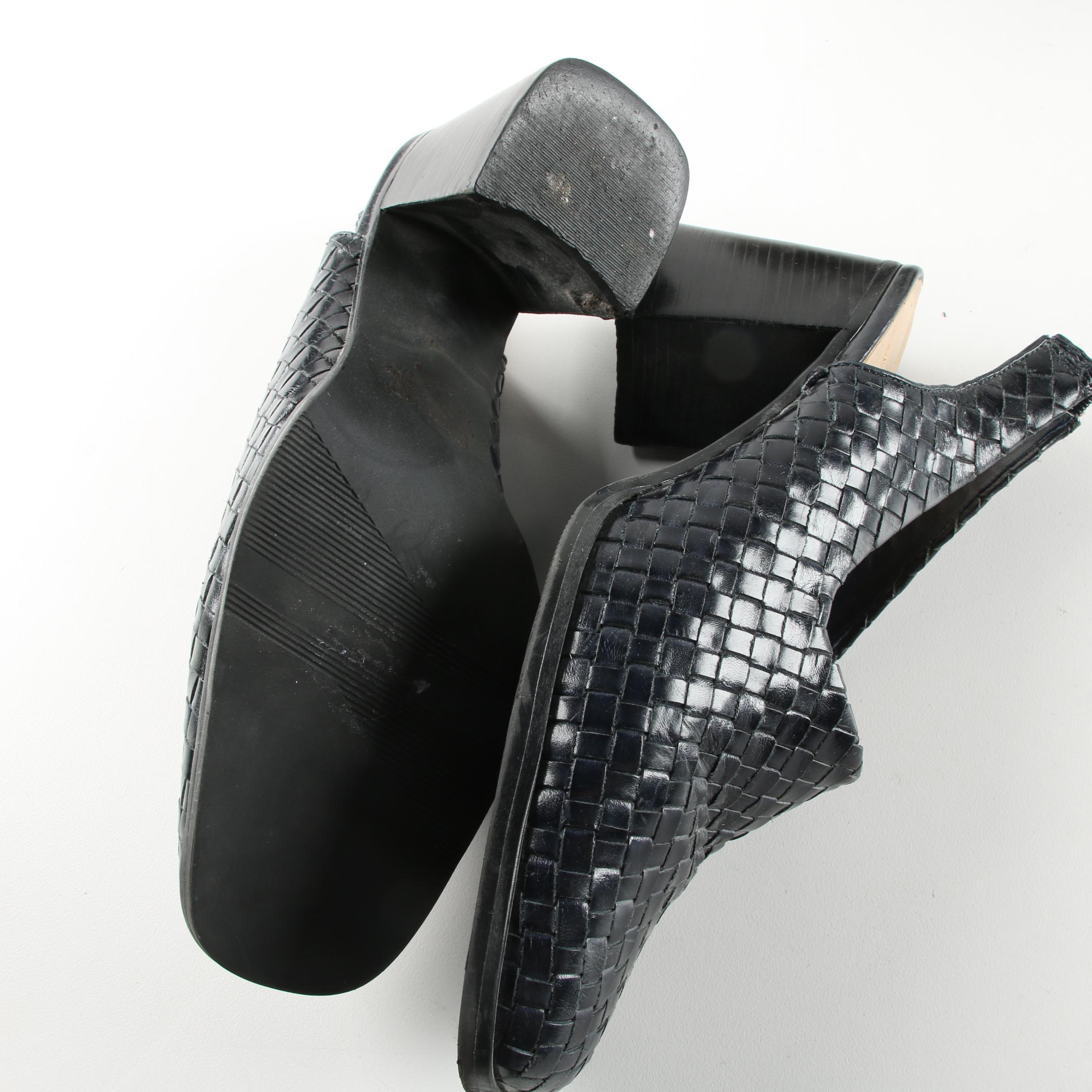 Nine West, Enzo Angiolini and Stephane Kelian Woven Leather and Calf Hair Heels