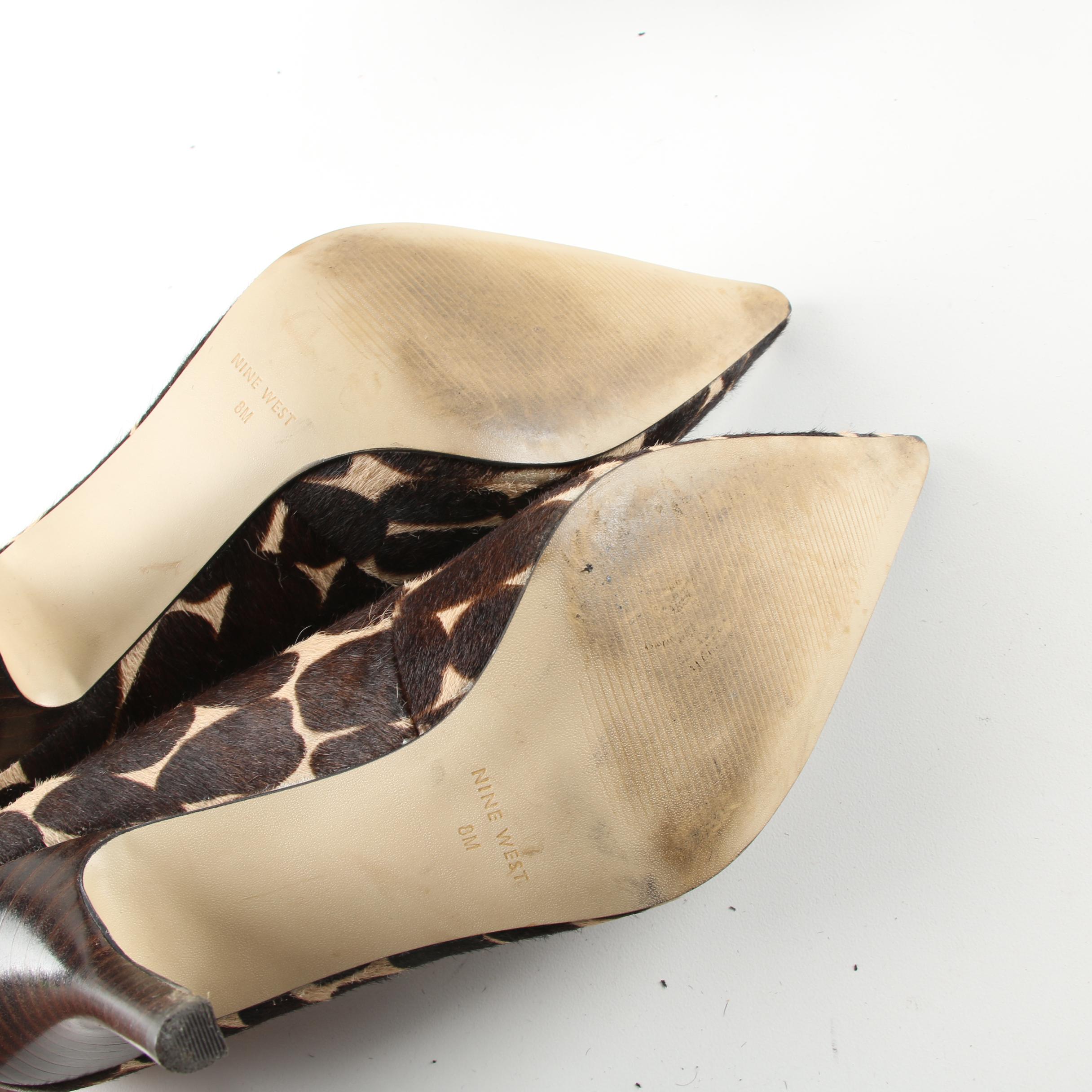 Nine West, Enzo Angiolini and Stephane Kelian Woven Leather and Calf Hair Heels