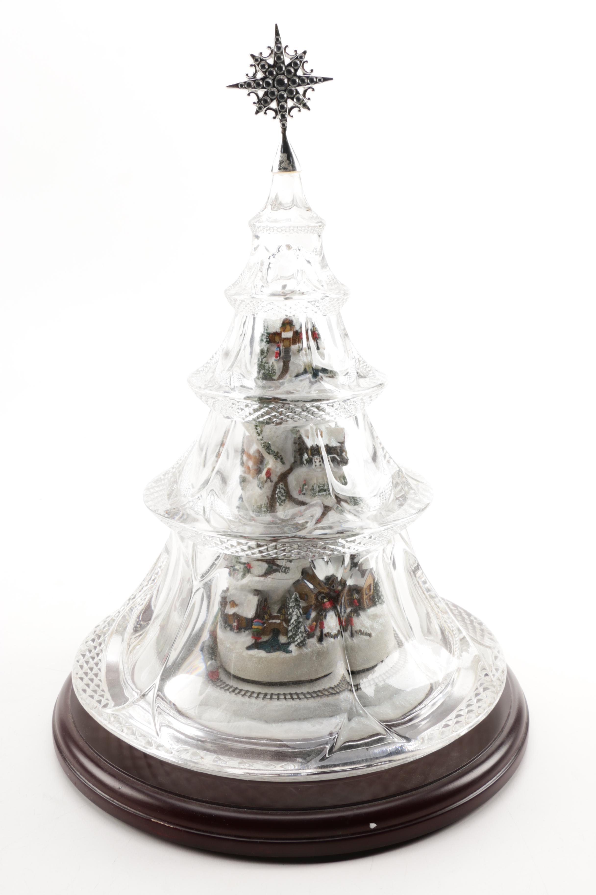 Hawthorne Village Thomas Kinkade "Holiday Reflections" Christmas Tree Figure