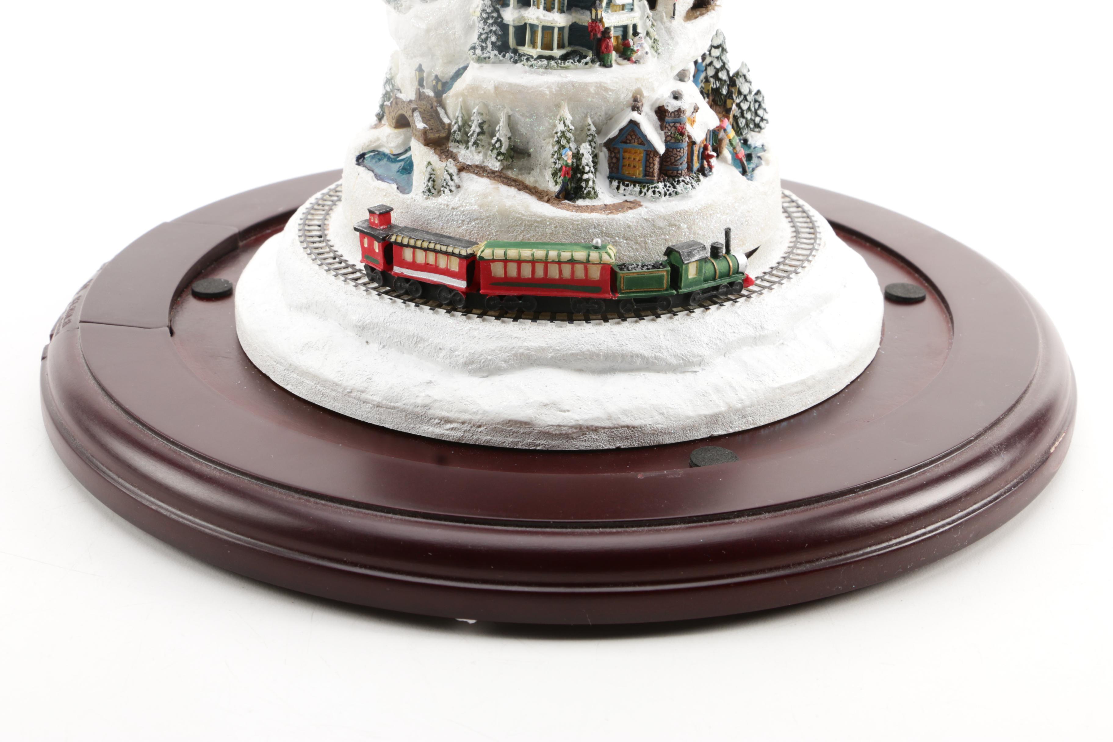 Hawthorne Village Thomas Kinkade "Holiday Reflections" Christmas Tree Figure