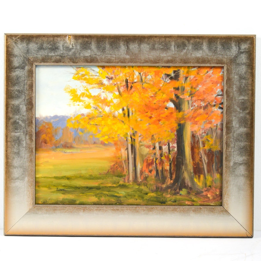 Original James DeVore Oil on Artist Board Painting