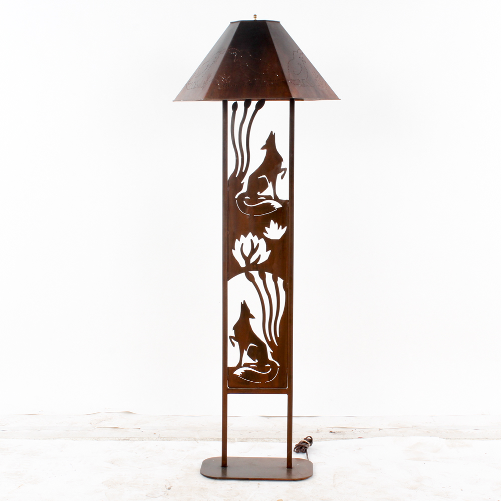 Southwestern Style Metal Floor Lamp