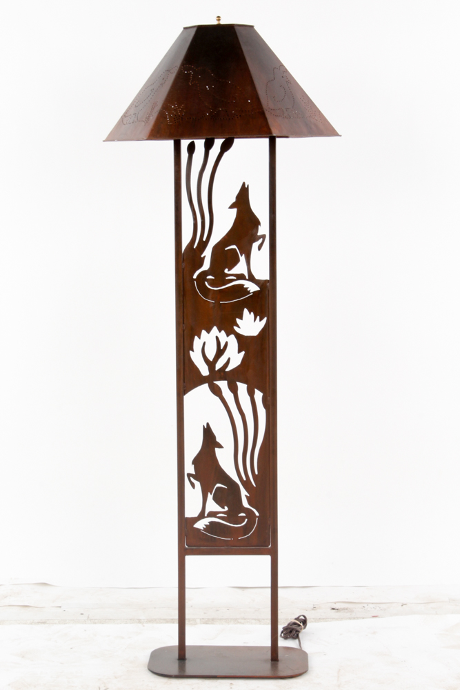 Southwestern Style Metal Floor Lamp