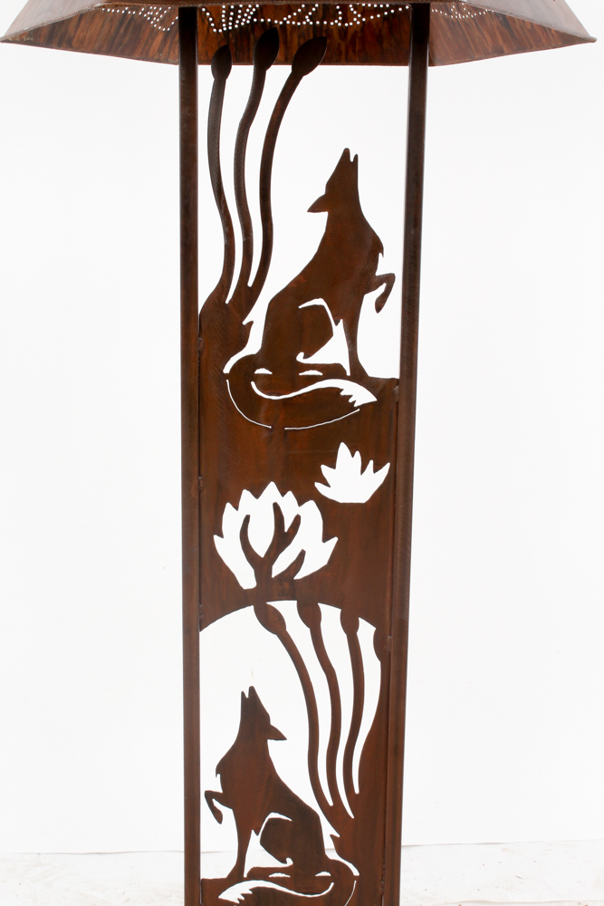 Southwestern Style Metal Floor Lamp