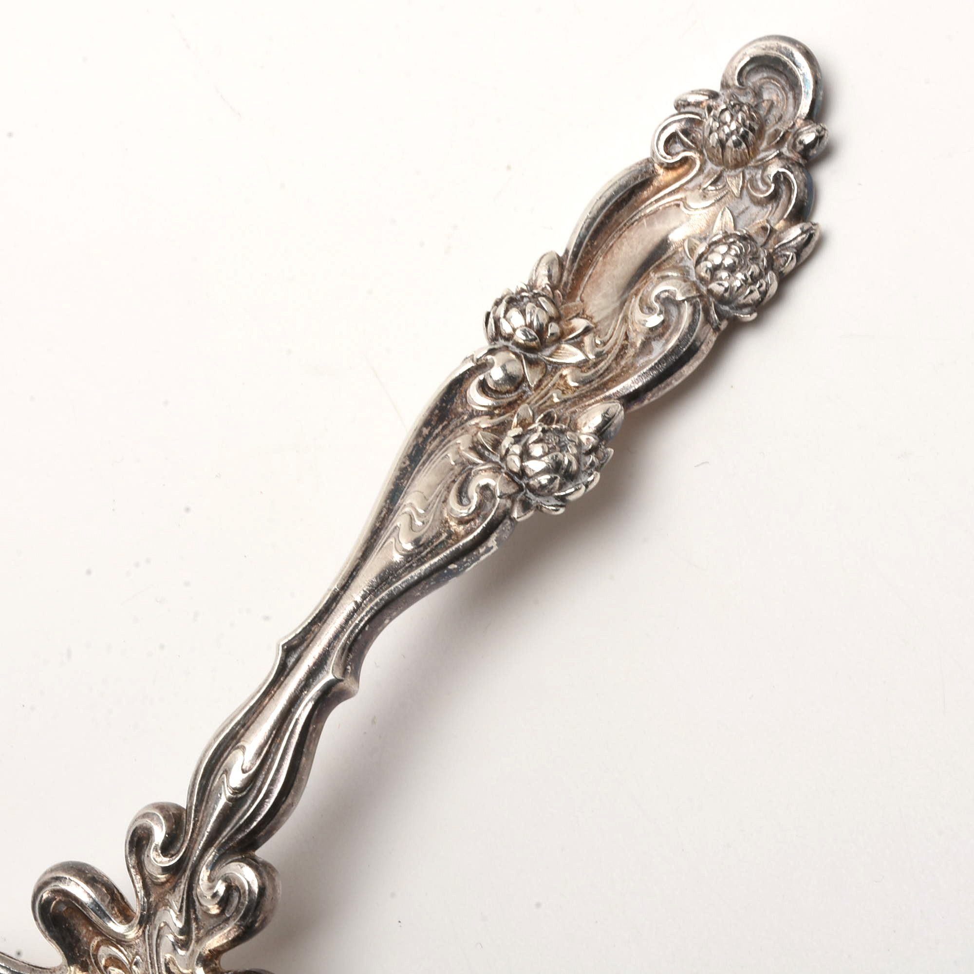 Extraordinary Antique Sterling Silver Shell Shaped Spoon by Whiting