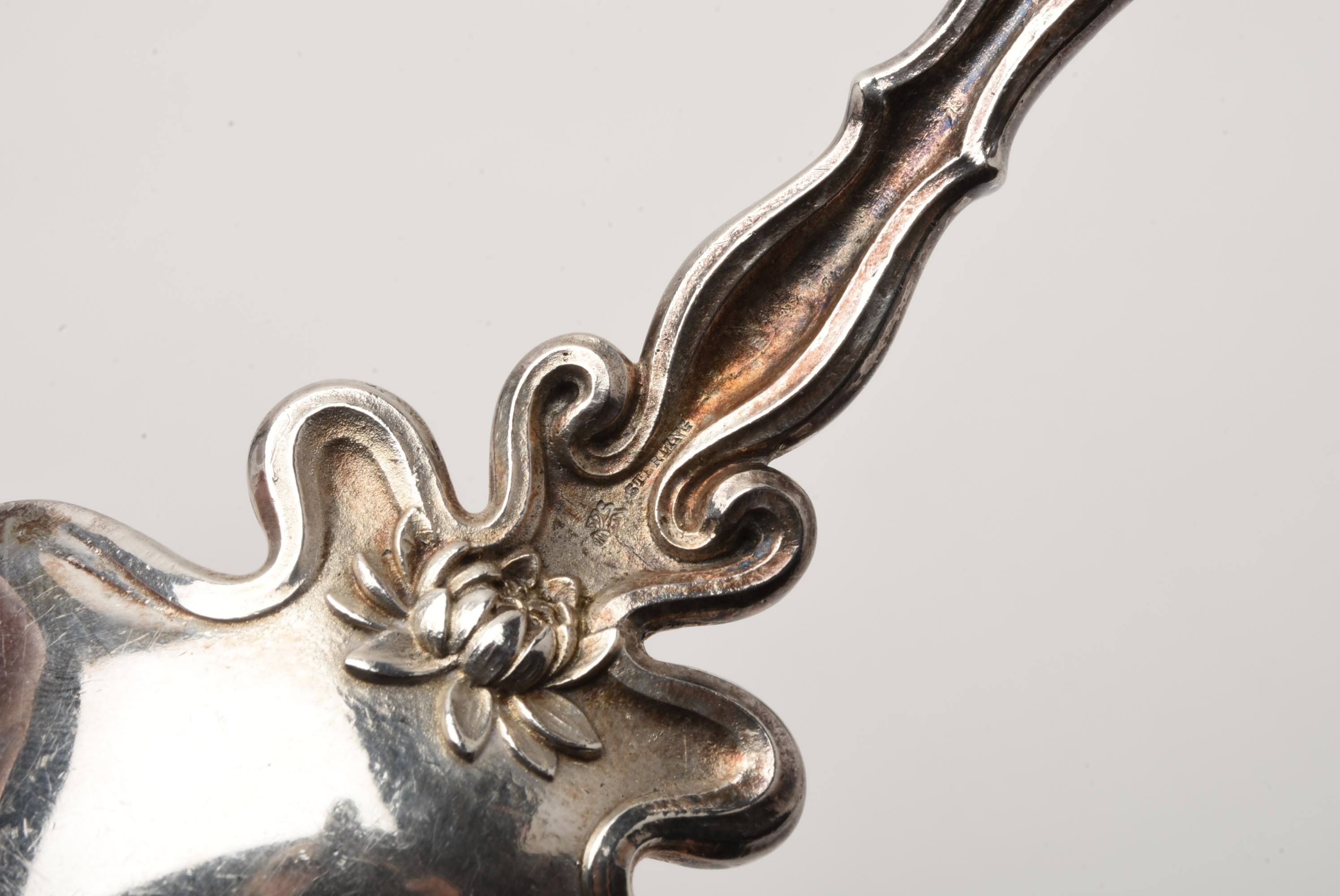 Extraordinary Antique Sterling Silver Shell Shaped Spoon by Whiting