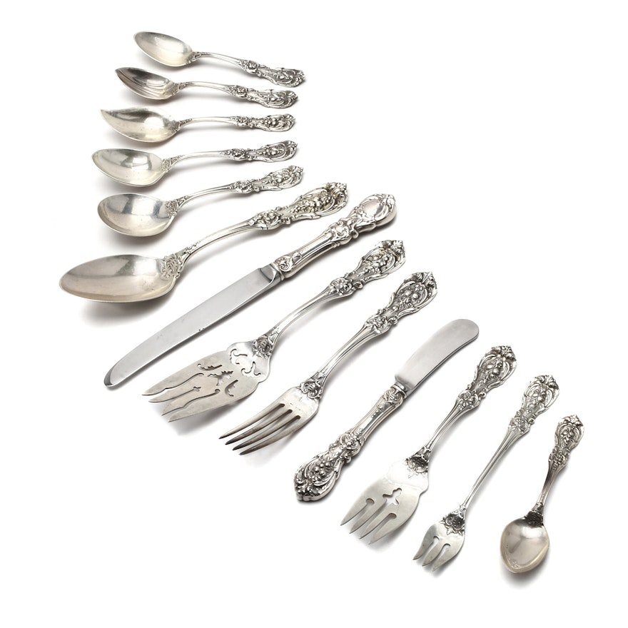 80 Pieces of Reed and Barton Sterling Silver "Francis 1" Flatware