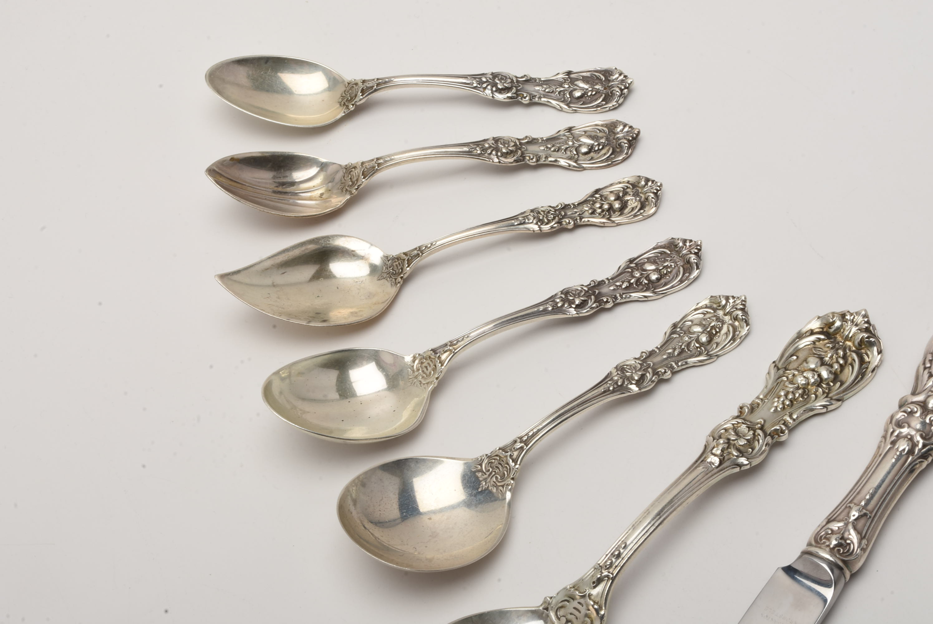 80 Pieces of Reed and Barton Sterling Silver "Francis 1" Flatware