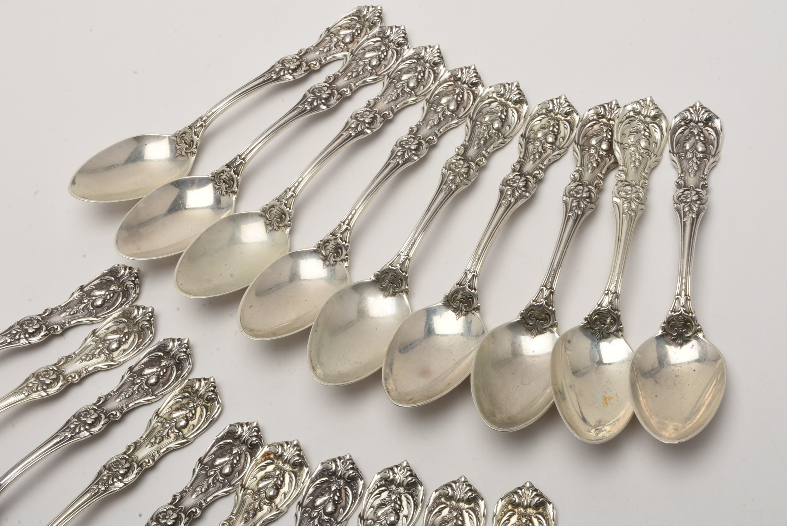 80 Pieces of Reed and Barton Sterling Silver "Francis 1" Flatware