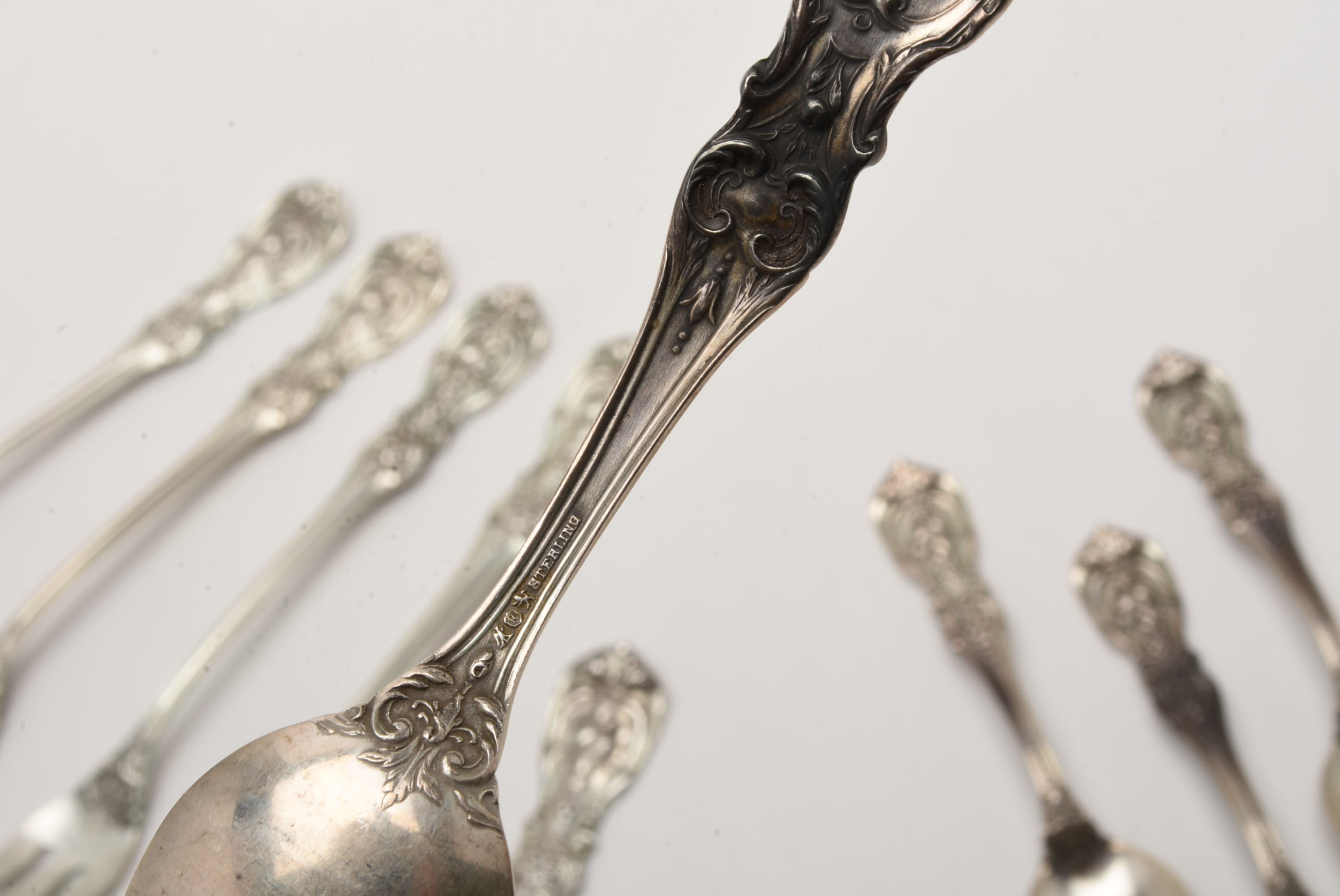 80 Pieces of Reed and Barton Sterling Silver "Francis 1" Flatware