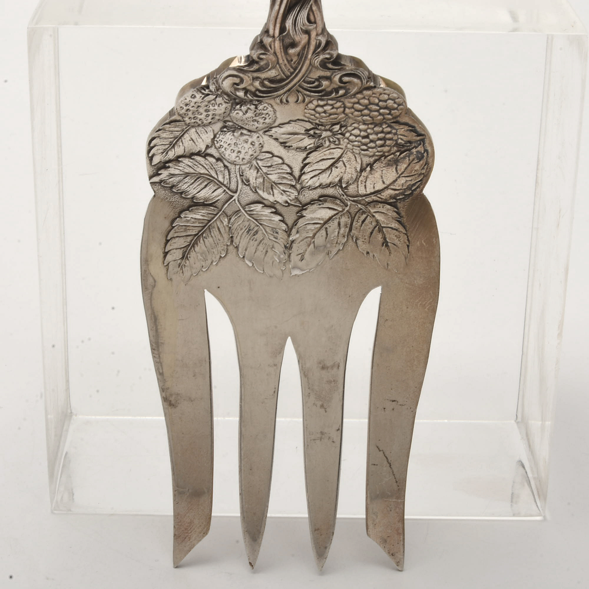 Antique Dominick and Haff Sterling Silver "Labors of Cupid" Cold Meat Fork