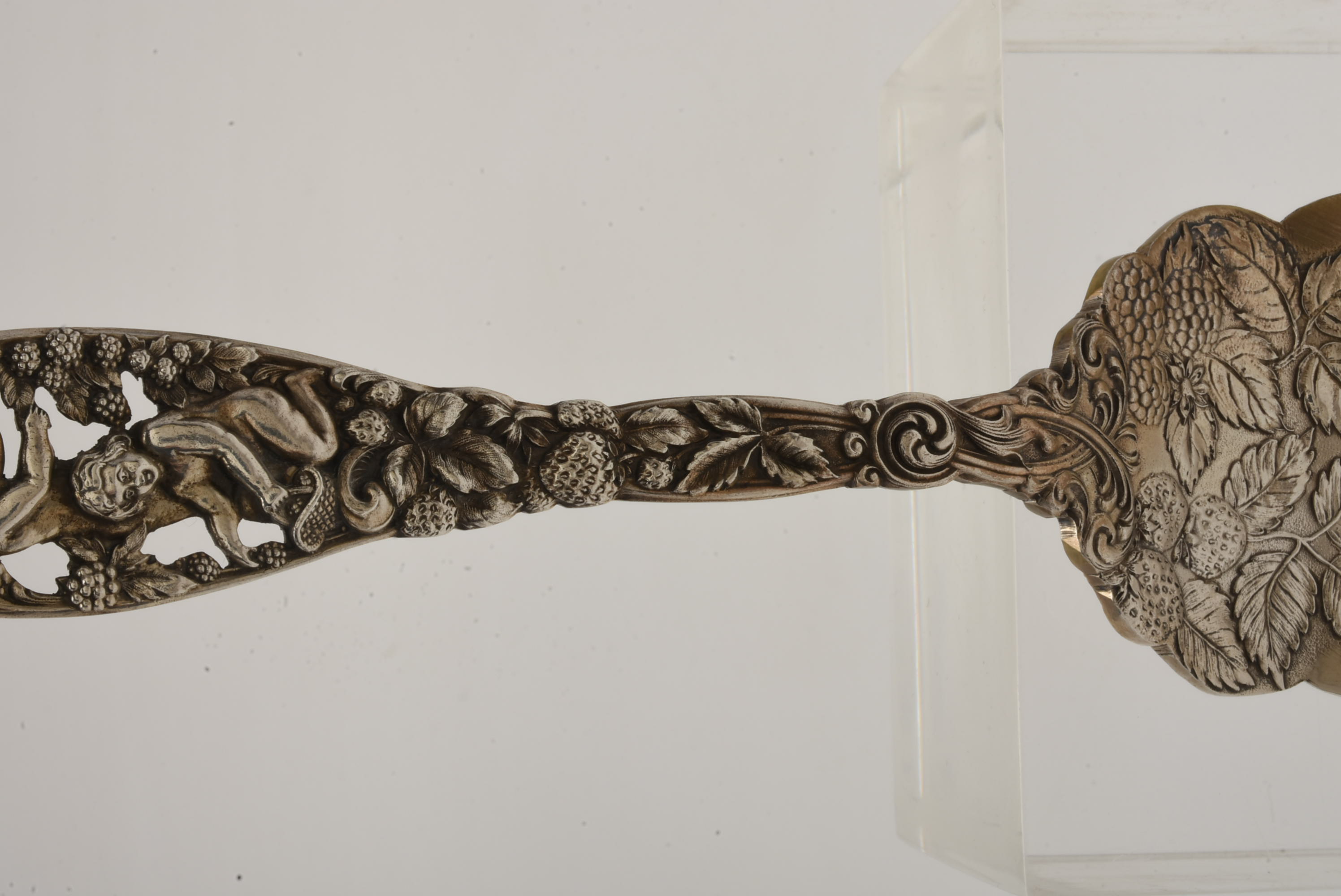 Antique Dominick and Haff Sterling Silver "Labors of Cupid" Cold Meat Fork