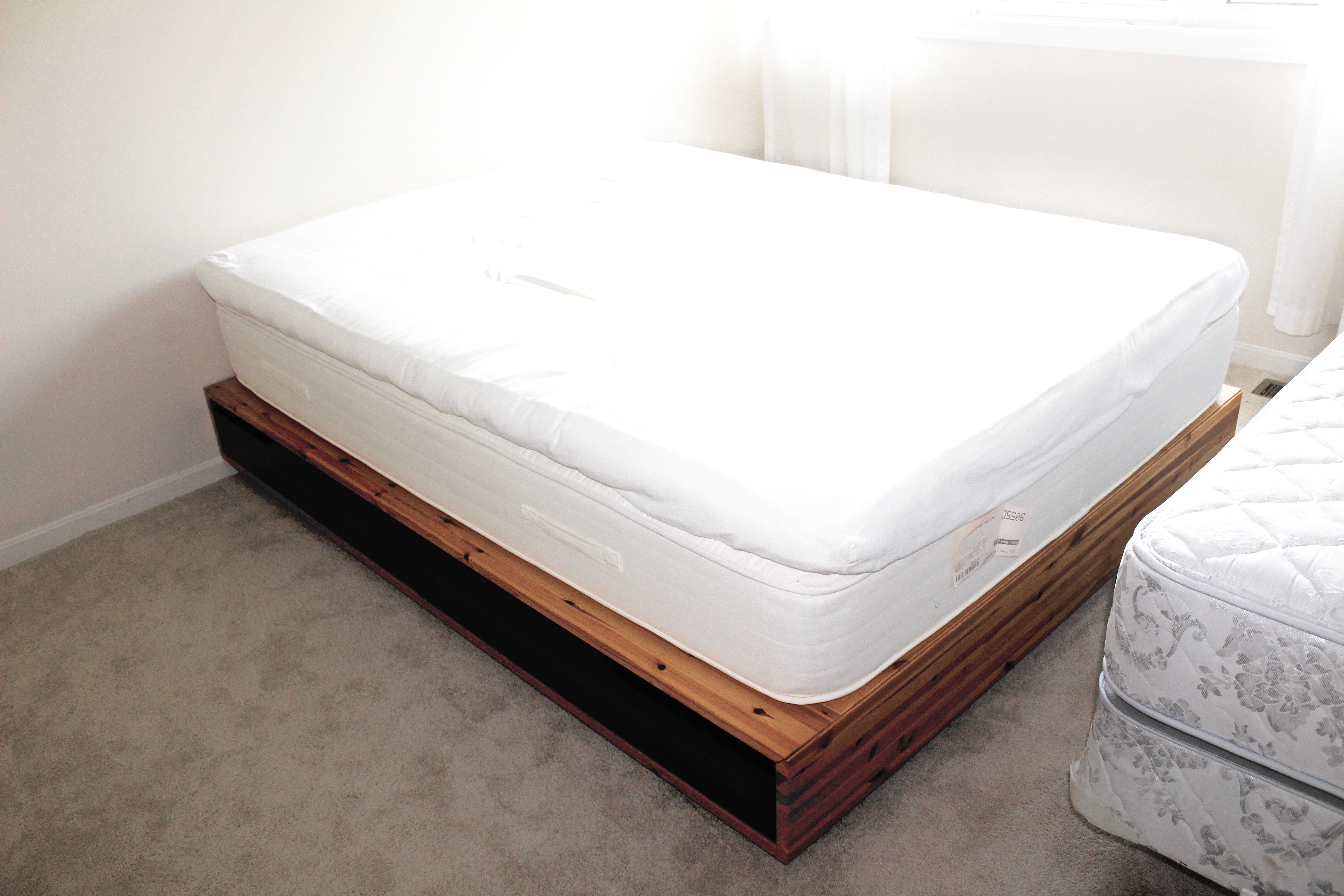 Ikea "Mandal" Queen Bed Frame and "Sultan" Mattress with Topper