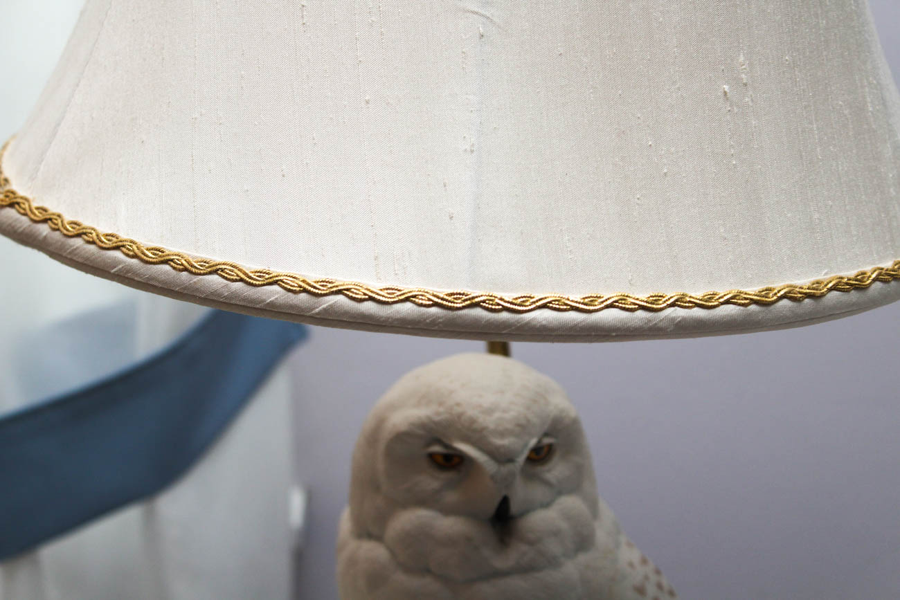 Raymond Watson for The Franklin Mint Table Lamps "The Snowy Owl"