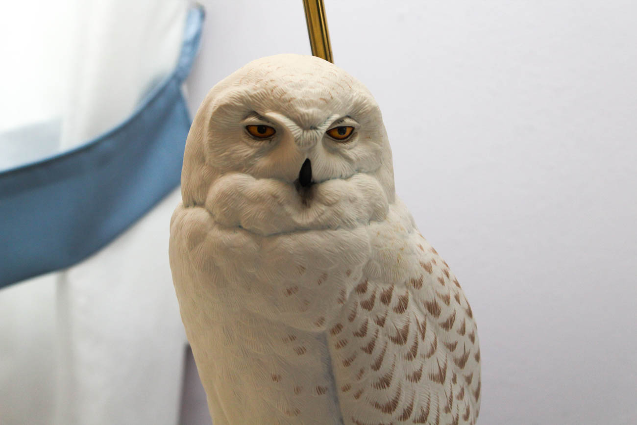 Raymond Watson for The Franklin Mint Table Lamps "The Snowy Owl"
