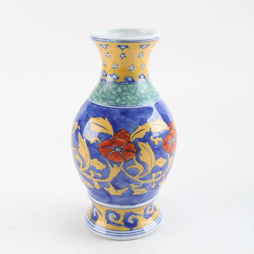 Hand-Painted Ceramic Vase