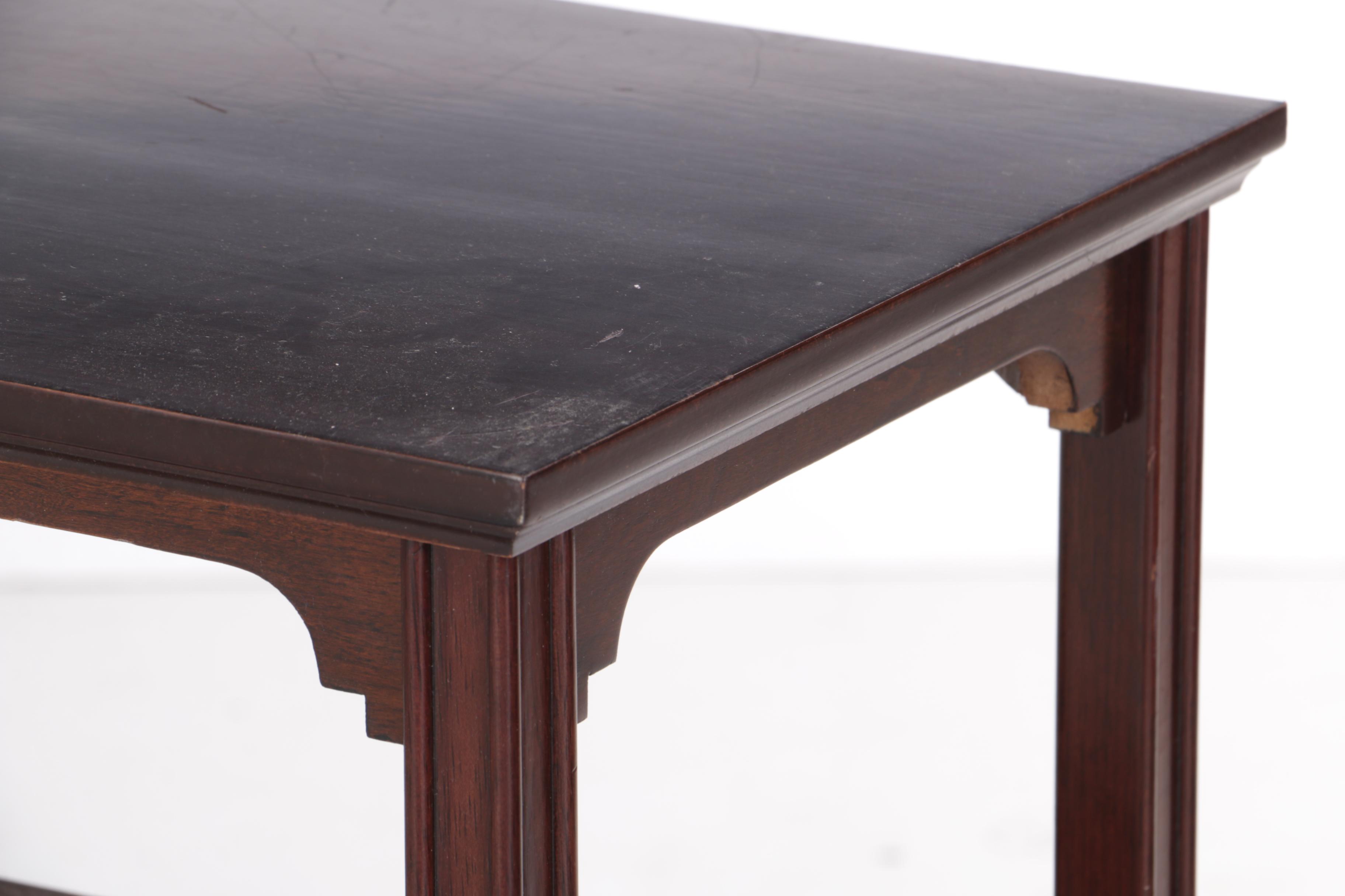 The Bombay Company Wood Side Table with Shelves