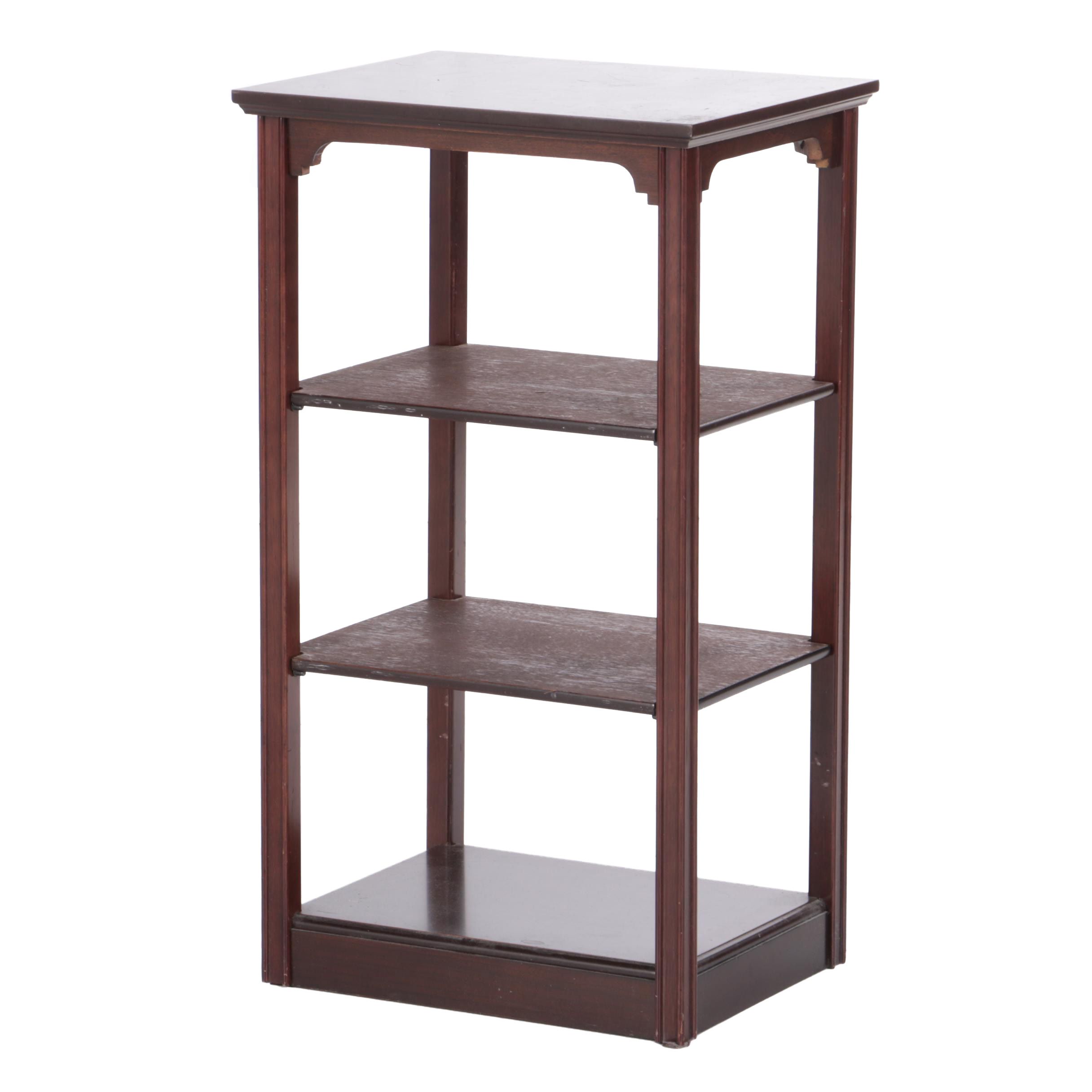 The Bombay Company Wood Side Table with Shelves