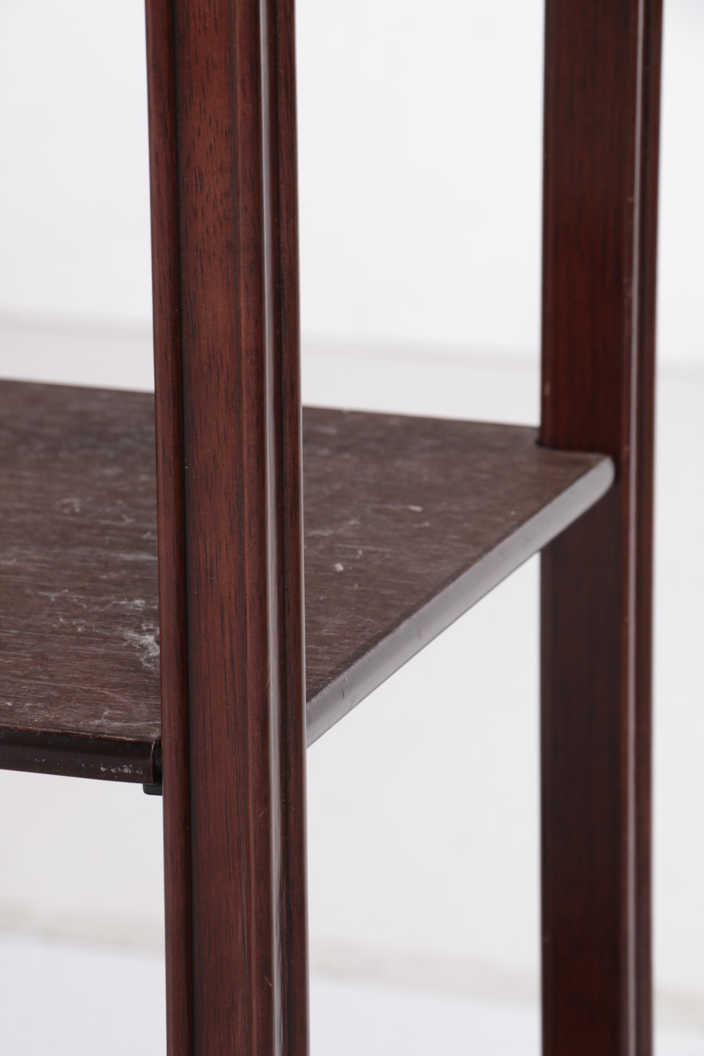 The Bombay Company Wood Side Table with Shelves