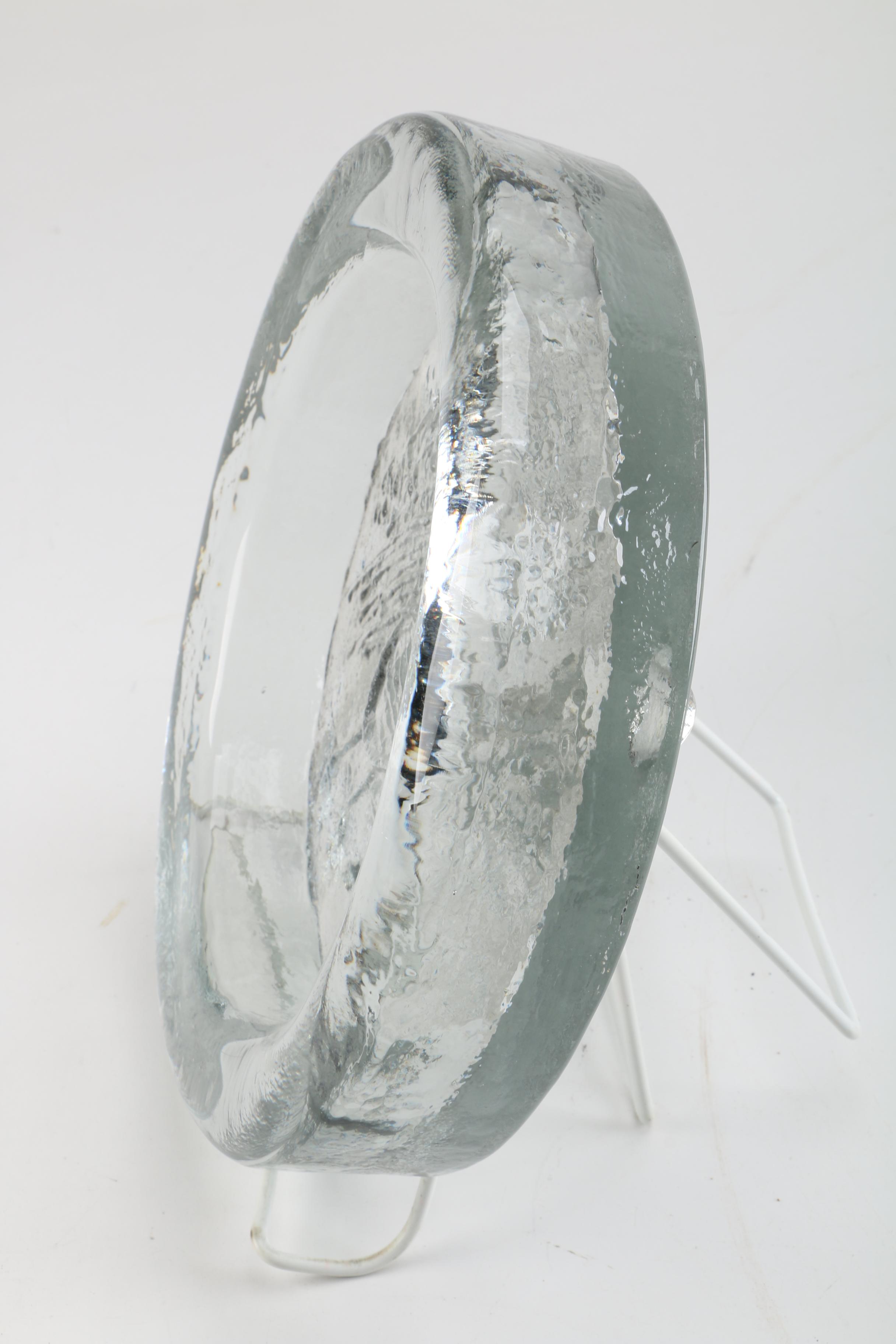 Blenko Glass Stylized Rooster Ash Receiver