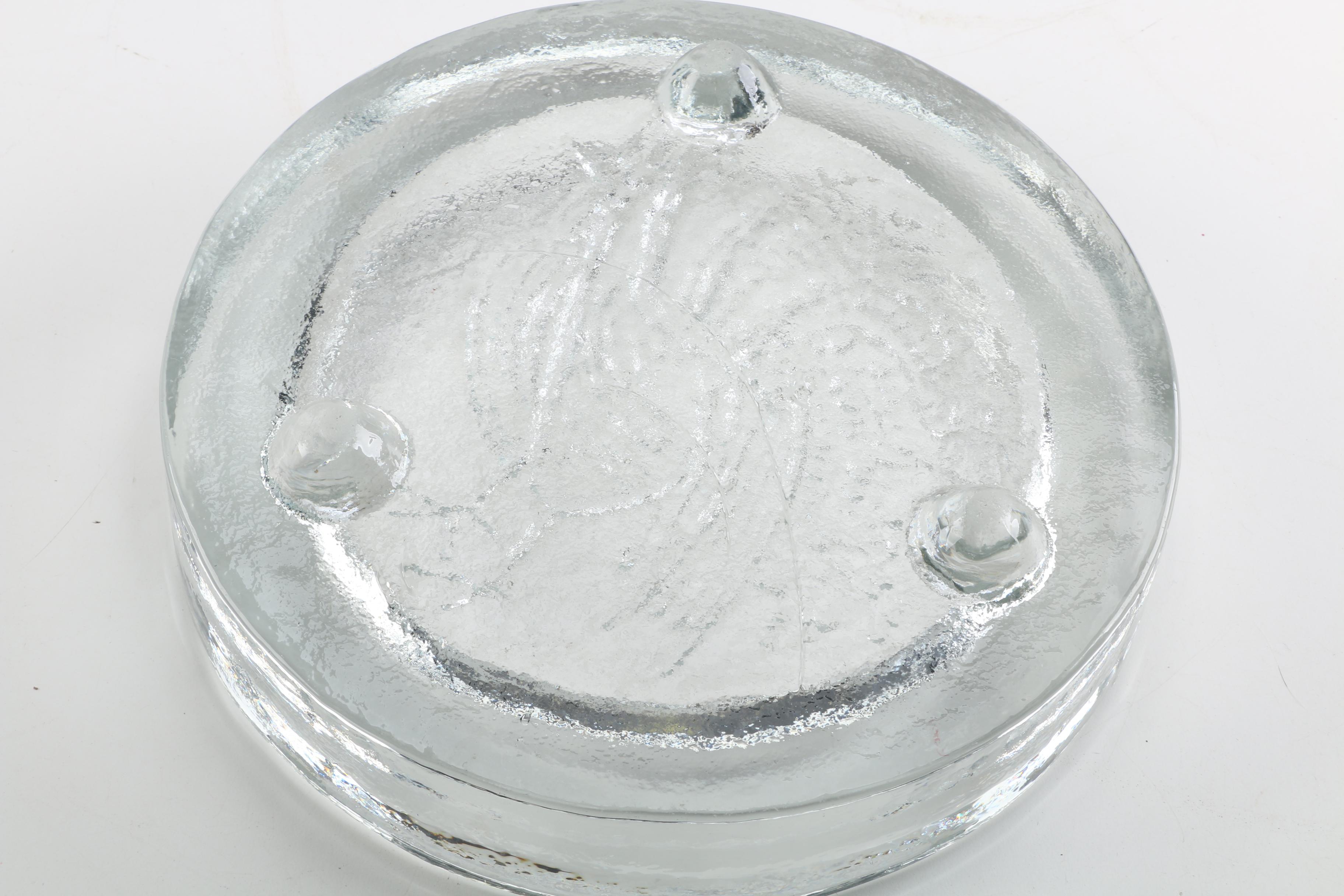 Blenko Glass Stylized Rooster Ash Receiver