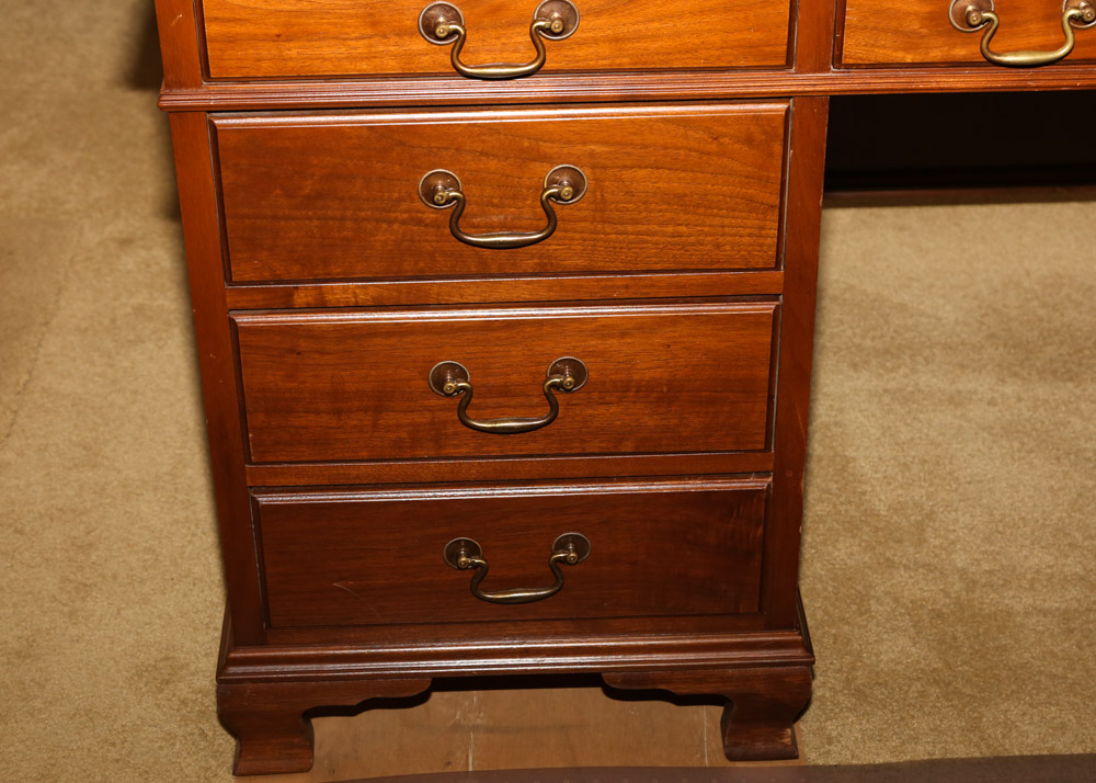 Vintage Executive Desk by Hoosier Desks