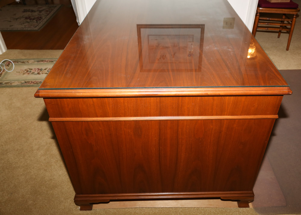 Vintage Executive Desk by Hoosier Desks
