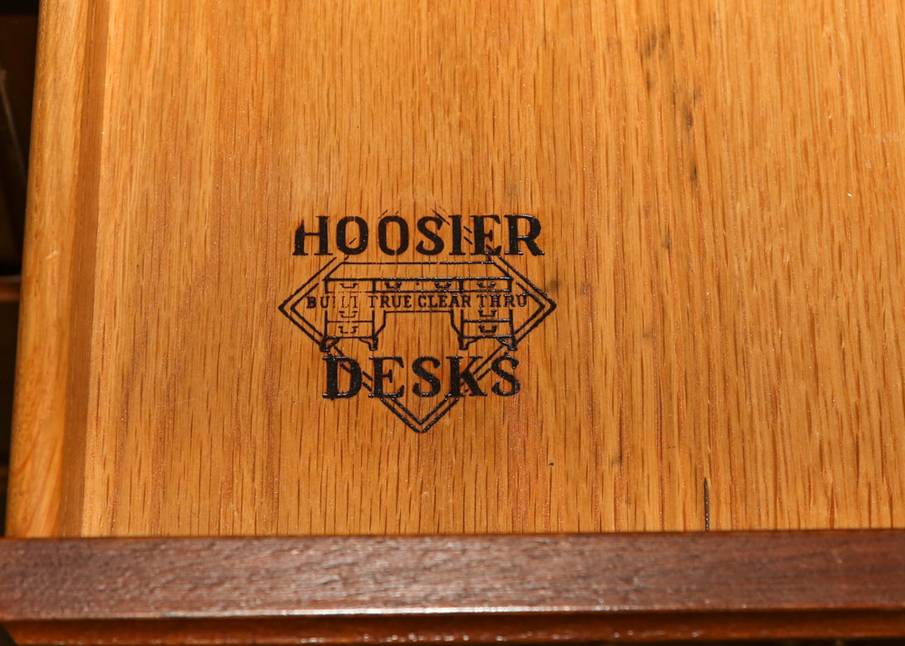 Vintage Executive Desk by Hoosier Desks