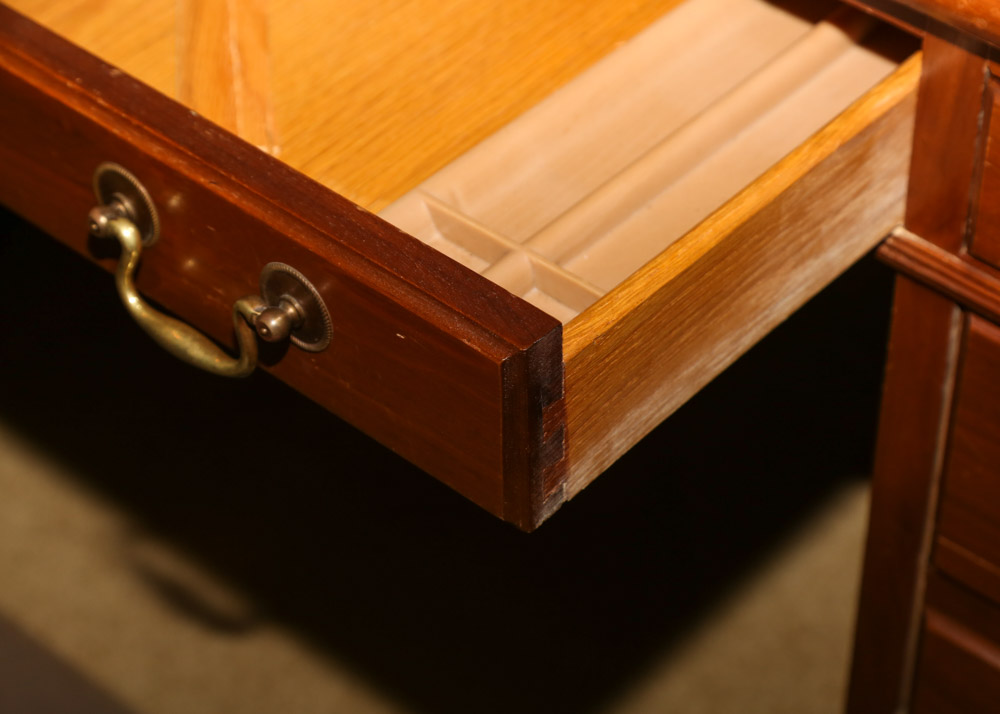 Vintage Executive Desk by Hoosier Desks