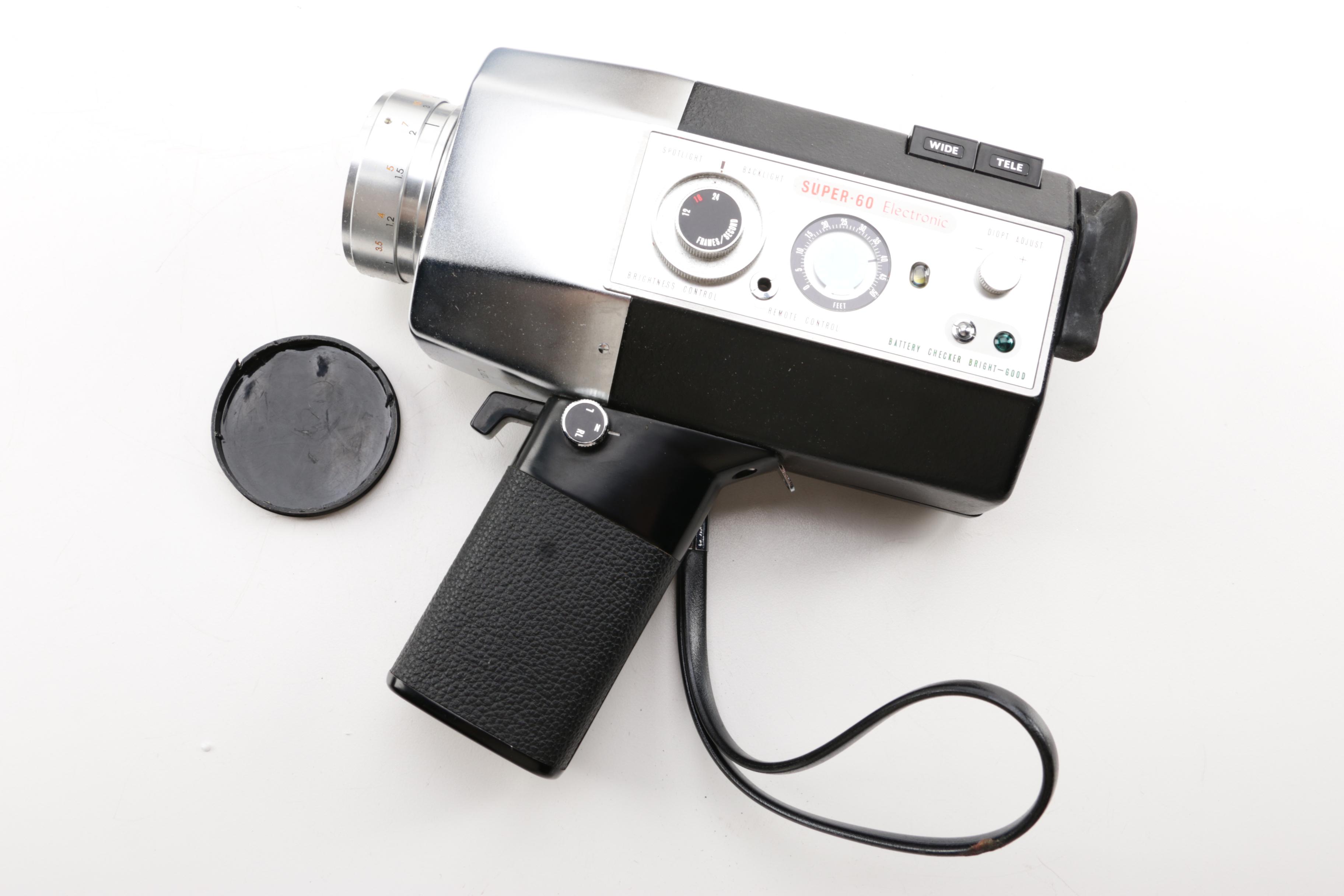 Yashica Super-60 Electronic Film Camera with Film and Carrying Bag