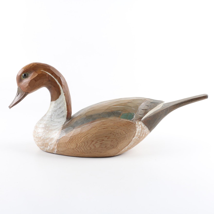 P.G. Bicknell Vintage Pintail Duck Decoy