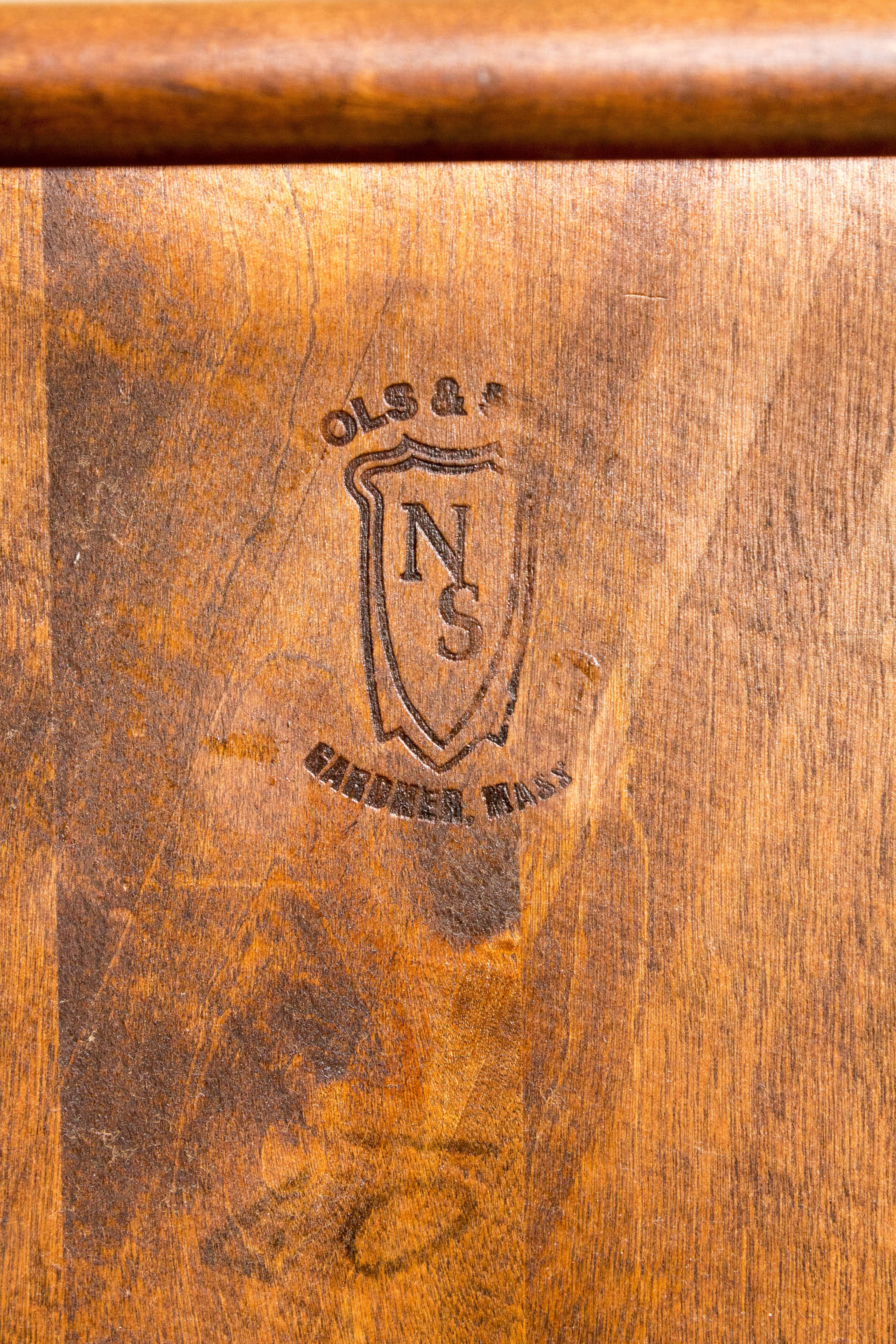 Queen Anne Style Dining Table and Nichols Stone Wheat Back Chairs